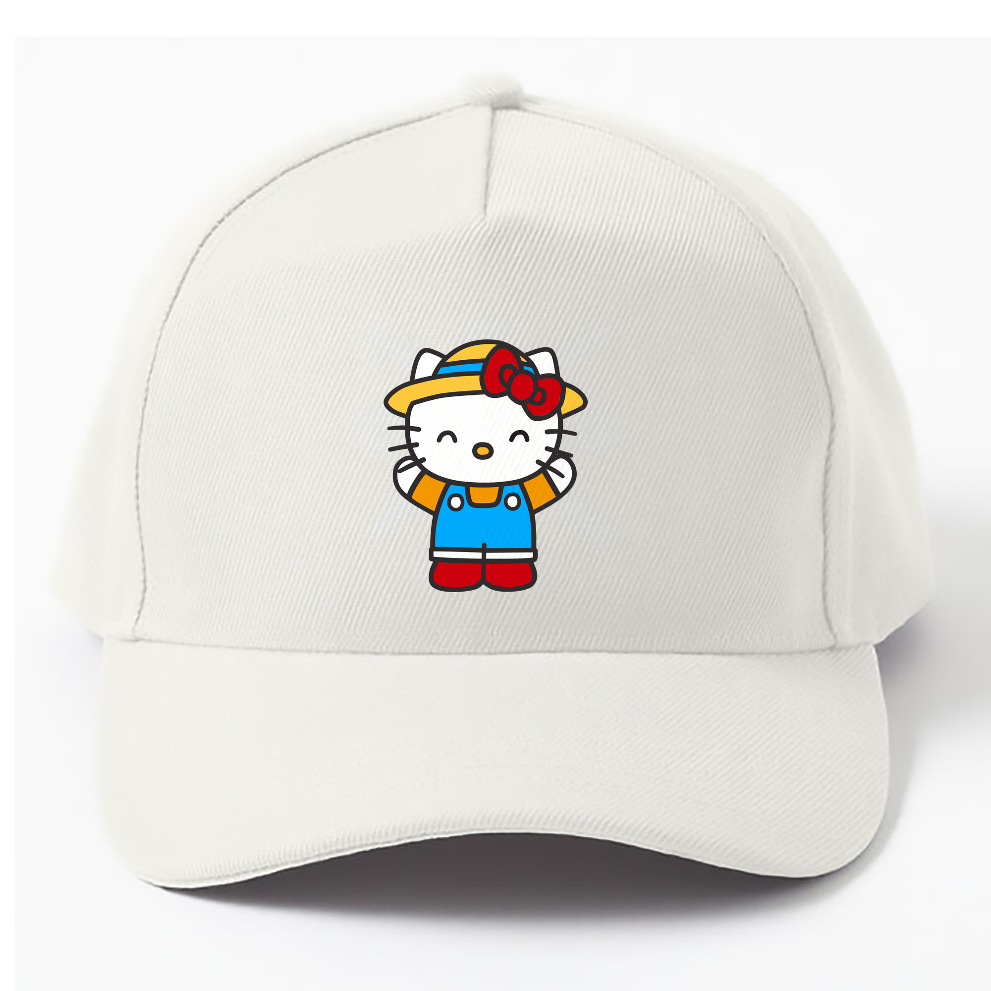 （画像用） Hello Kitty ハローキティ ベースボールキャップ 綿100％ 男女兼用 帽子 スポーツ