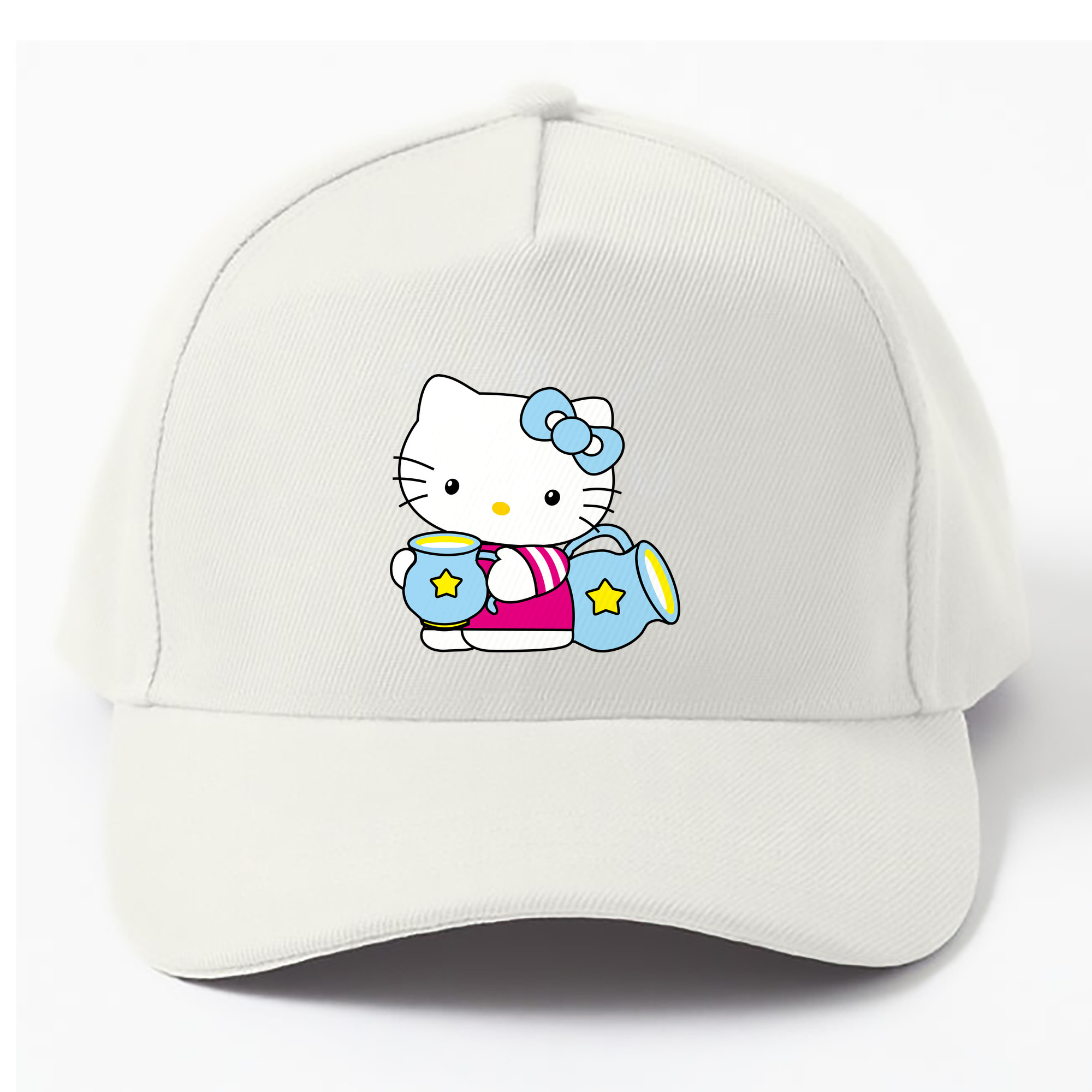 （画像用） Hello Kitty ハローキティ ベースボールキャップ 綿100％ 男女兼用 帽子 スポーツ