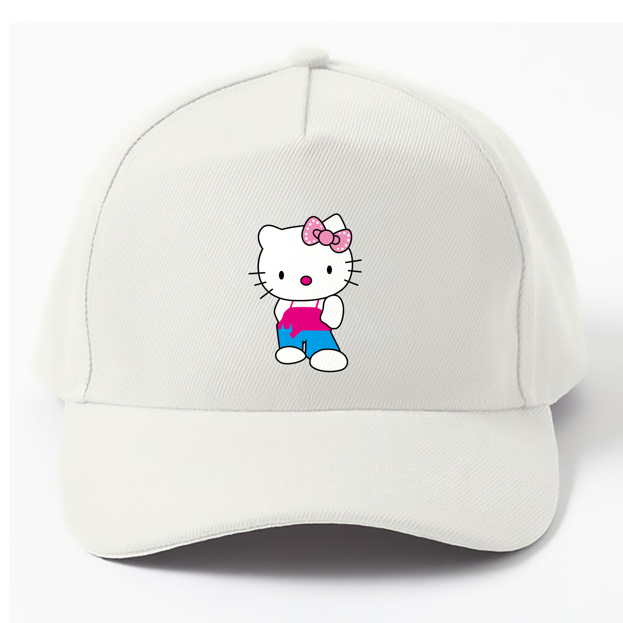 （画像用） Hello Kitty ハローキティ ベースボールキャップ 綿100％ 男女兼用 帽子 スポーツ