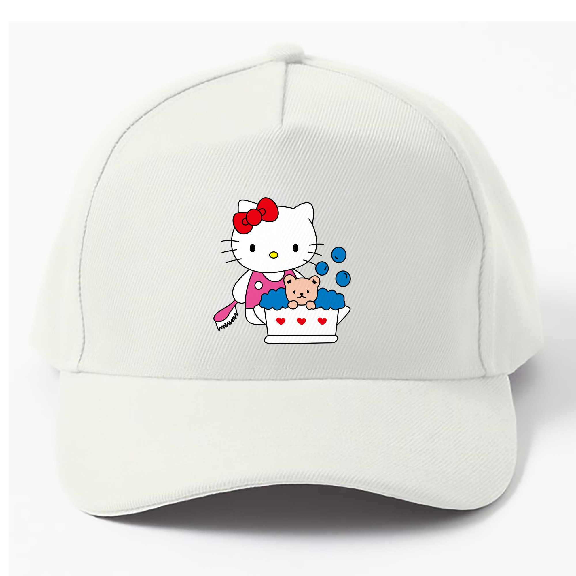 （画像用） Hello Kitty ハローキティ ベースボールキャップ 綿100％ 男女兼用 帽子 スポーツ