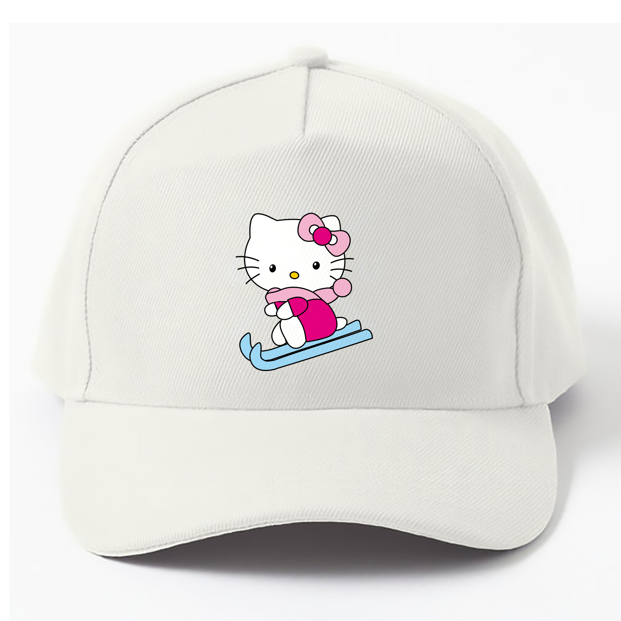（画像用） Hello Kitty ハローキティ ベースボールキャップ 綿100％ 男女兼用 帽子 スポーツ
