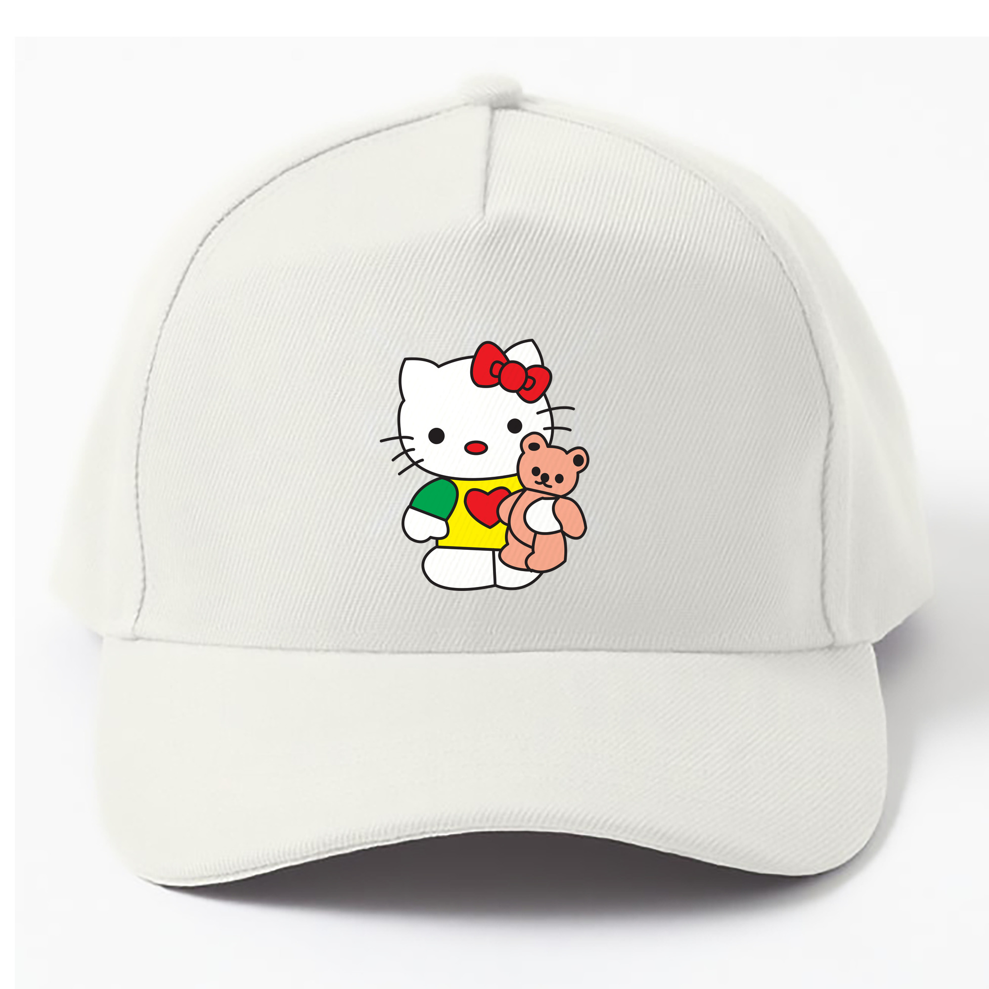 （画像用） Hello Kitty ハローキティ ベースボールキャップ 綿100％ 男女兼用 帽子 スポーツ