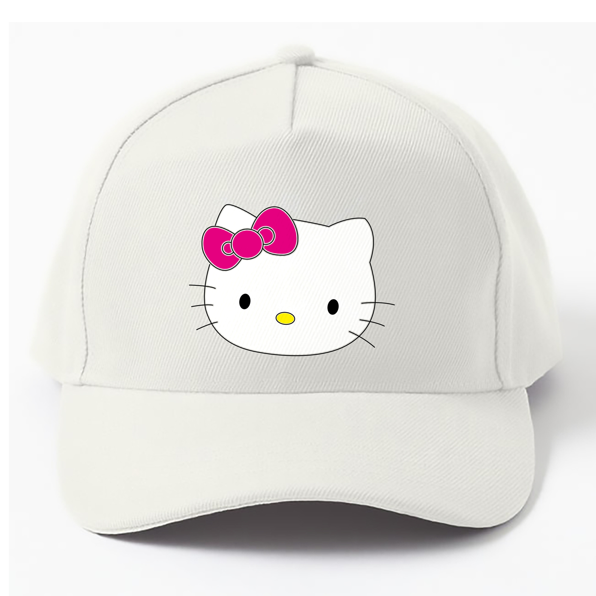 （画像用） Hello Kitty ハローキティ ベースボールキャップ 綿100％ 男女兼用 帽子 スポーツ