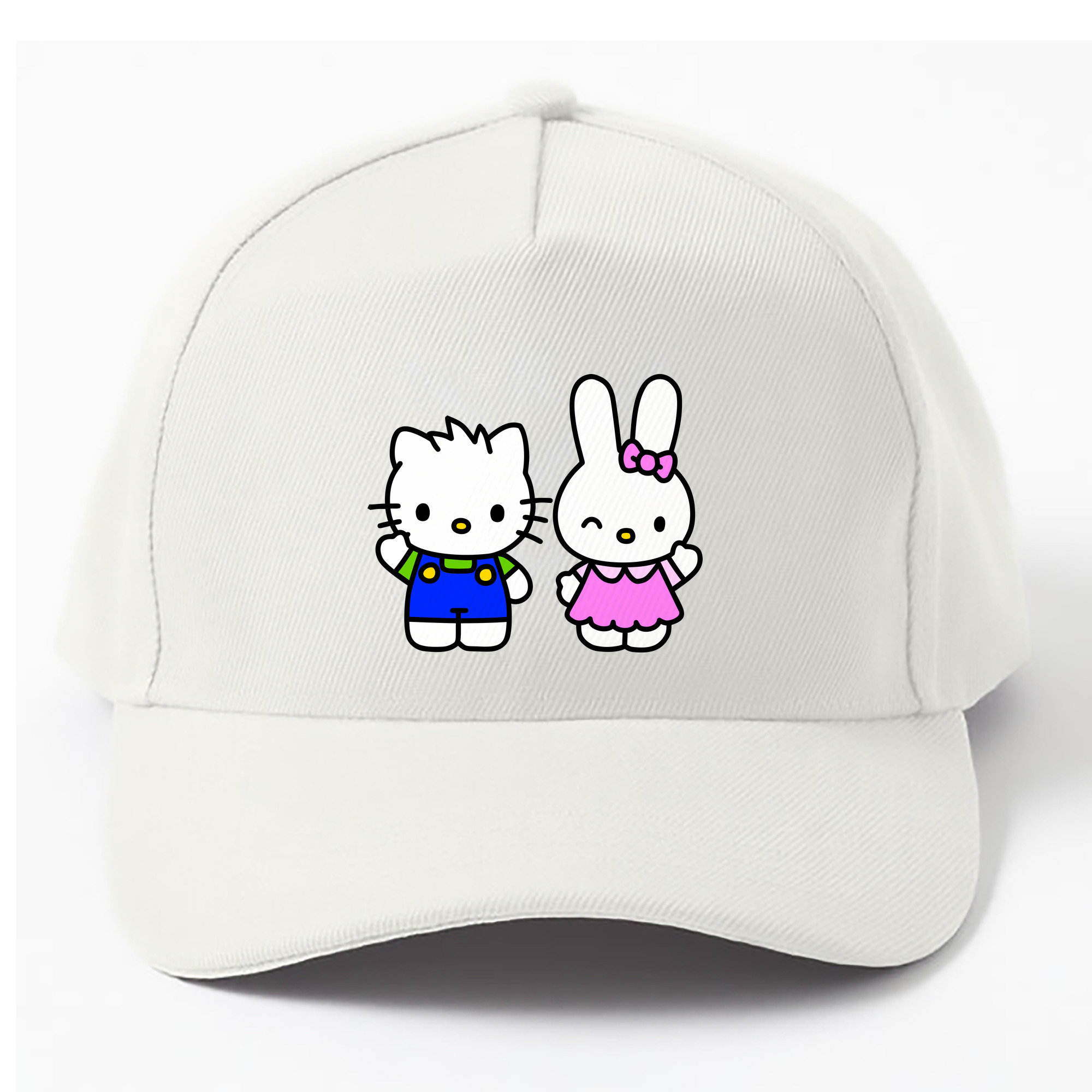 （画像用） Hello Kitty ハローキティ ベースボールキャップ 綿100％ 男女兼用 帽子 スポーツ