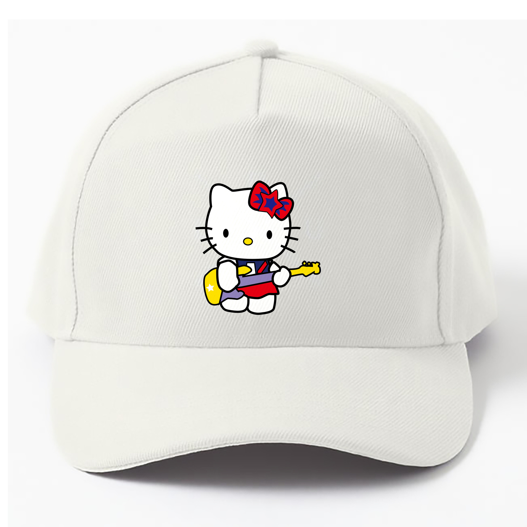 （画像用） Hello Kitty ハローキティ ベースボールキャップ 綿100％ 男女兼用 帽子 スポーツ