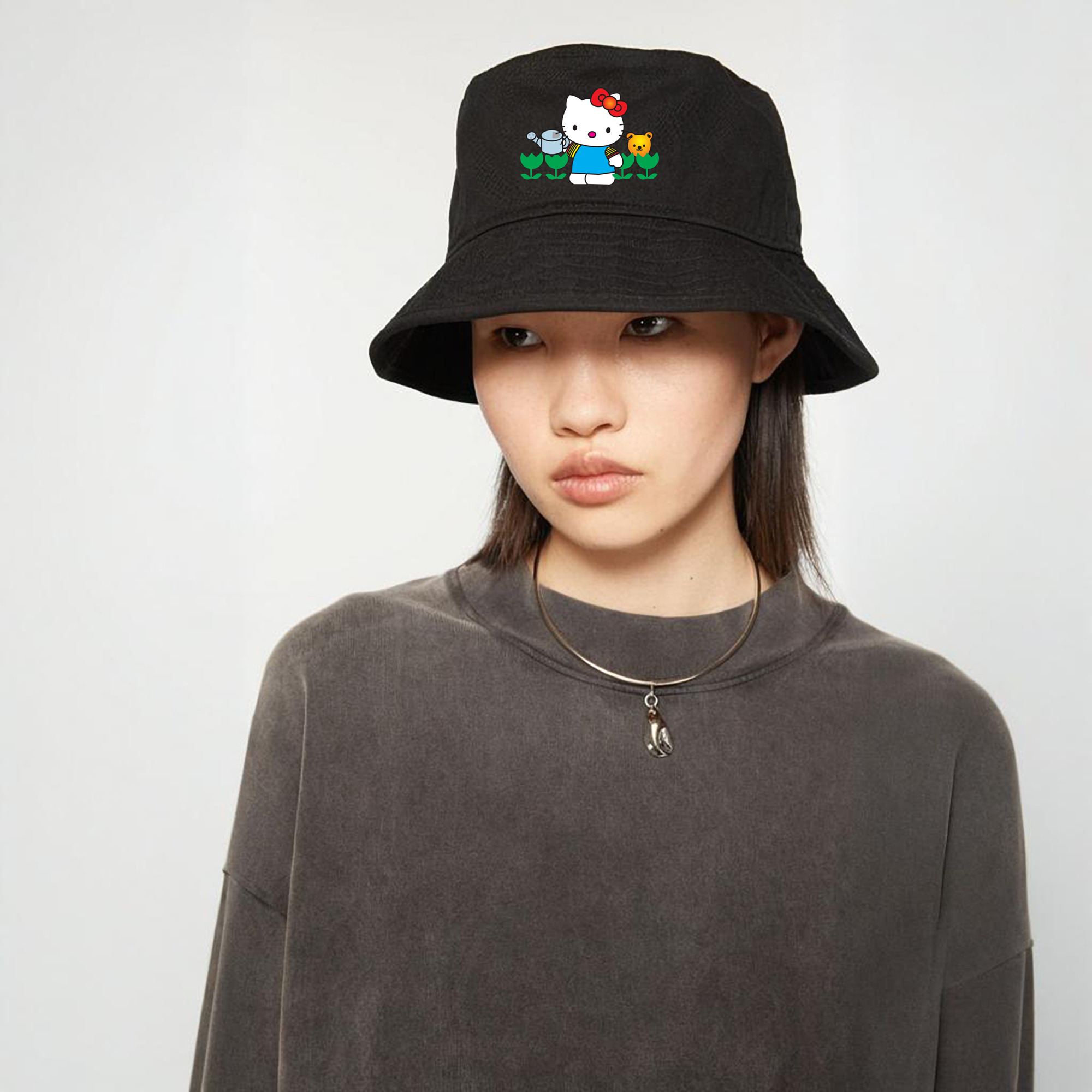 Hello Kitty ハローキティ アウトドア日除けバケットハット