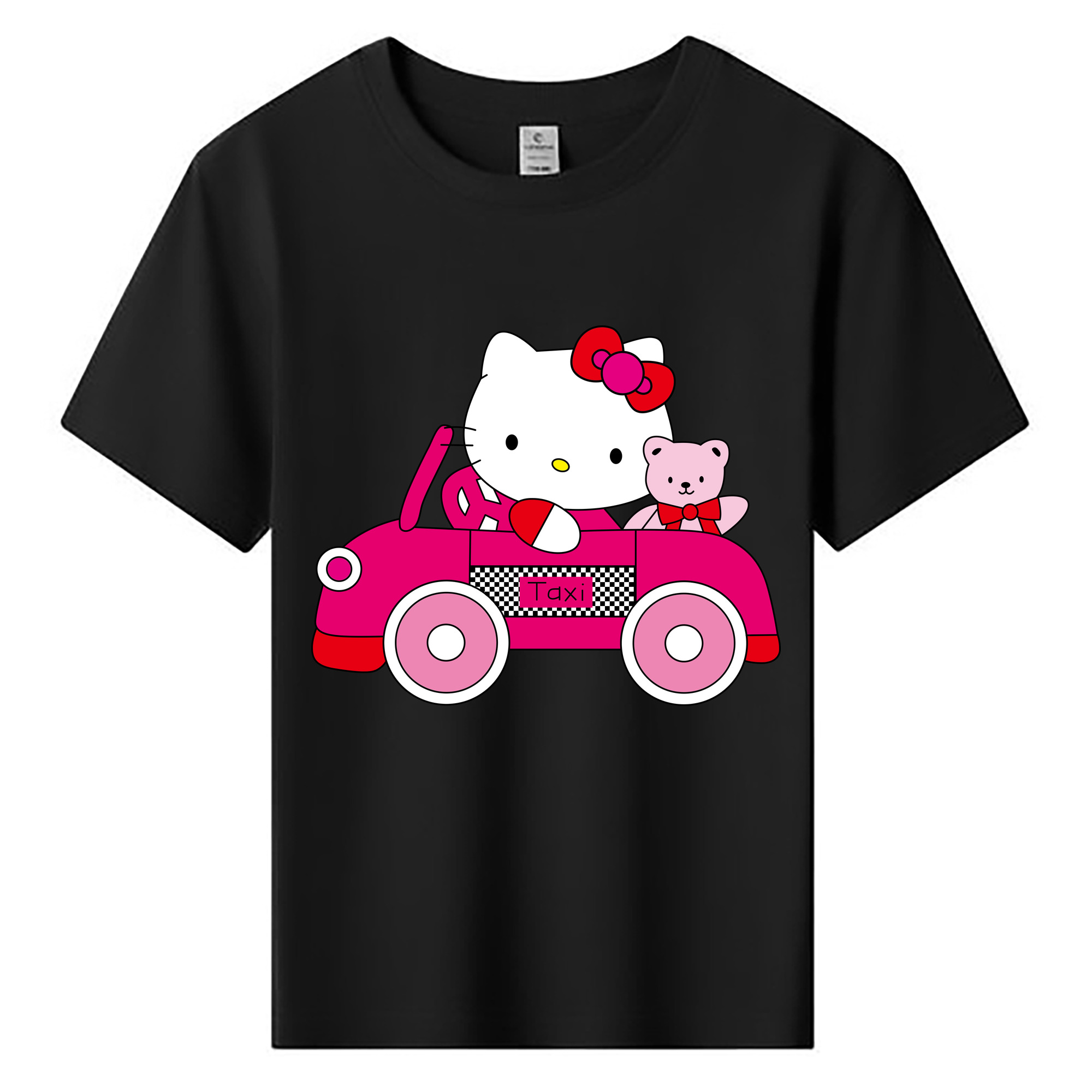 （画像用） Hello Kitty ハローキティ 綿100％キッズTシャツ（フロントプリント）