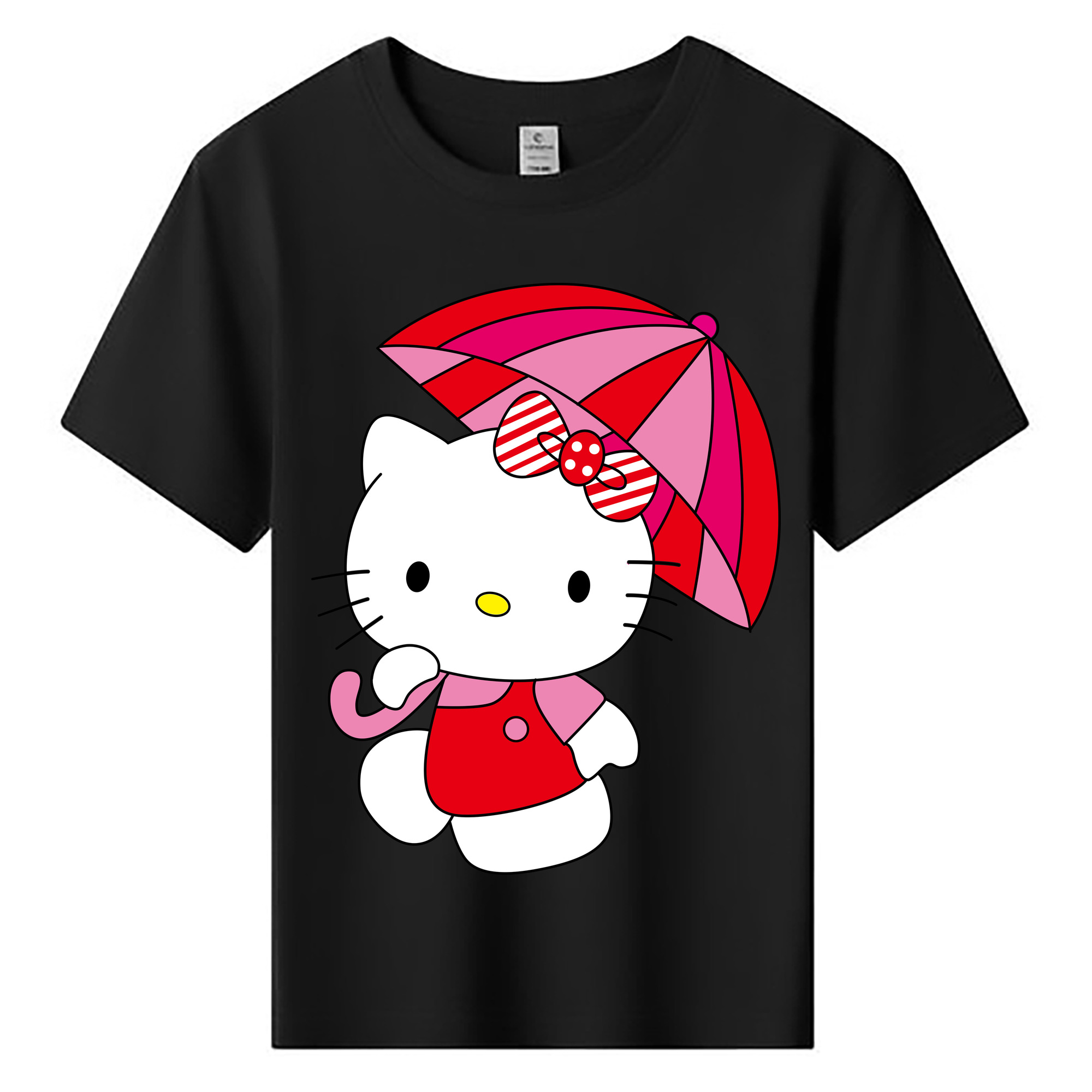 （画像用） Hello Kitty ハローキティ 綿100％キッズTシャツ（フロントプリント）