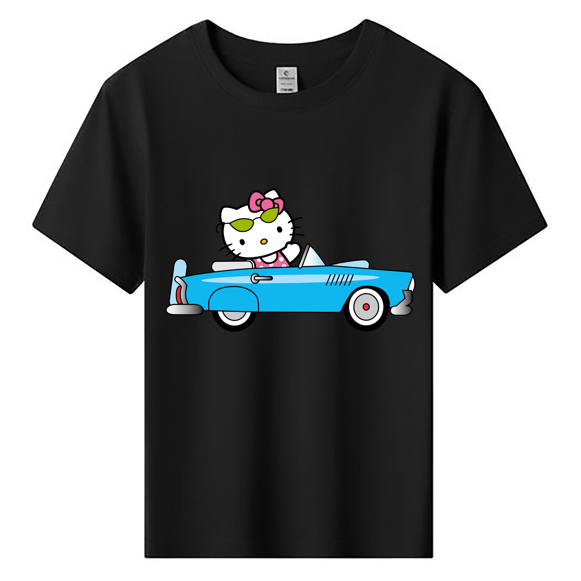 （画像用） Hello Kitty ハローキティ 綿100％キッズTシャツ（フロントプリント）
