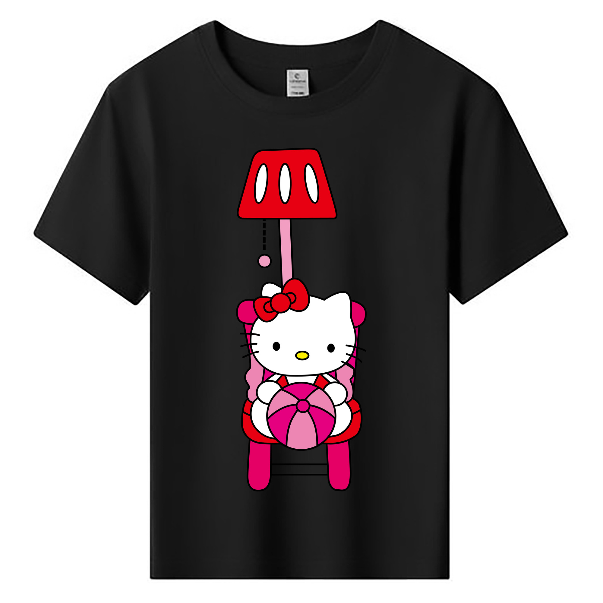 （画像用） Hello Kitty ハローキティ 綿100％キッズTシャツ（フロントプリント）