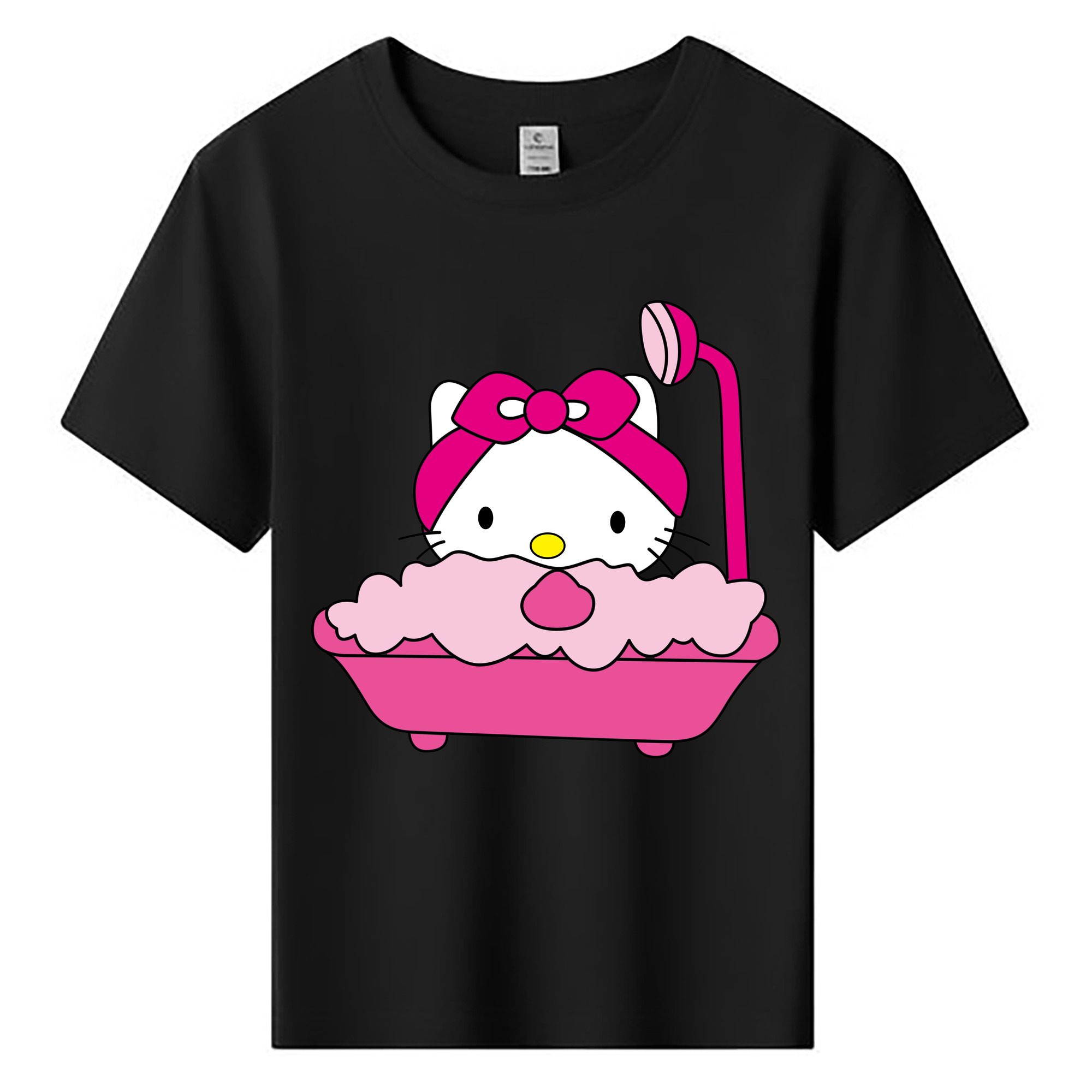 （画像用） Hello Kitty ハローキティ 綿100％キッズTシャツ（フロントプリント）