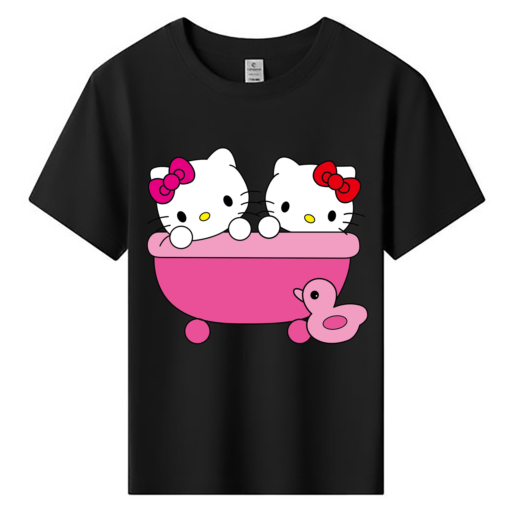 （画像用） Hello Kitty ハローキティ 綿100％キッズTシャツ（フロントプリント）