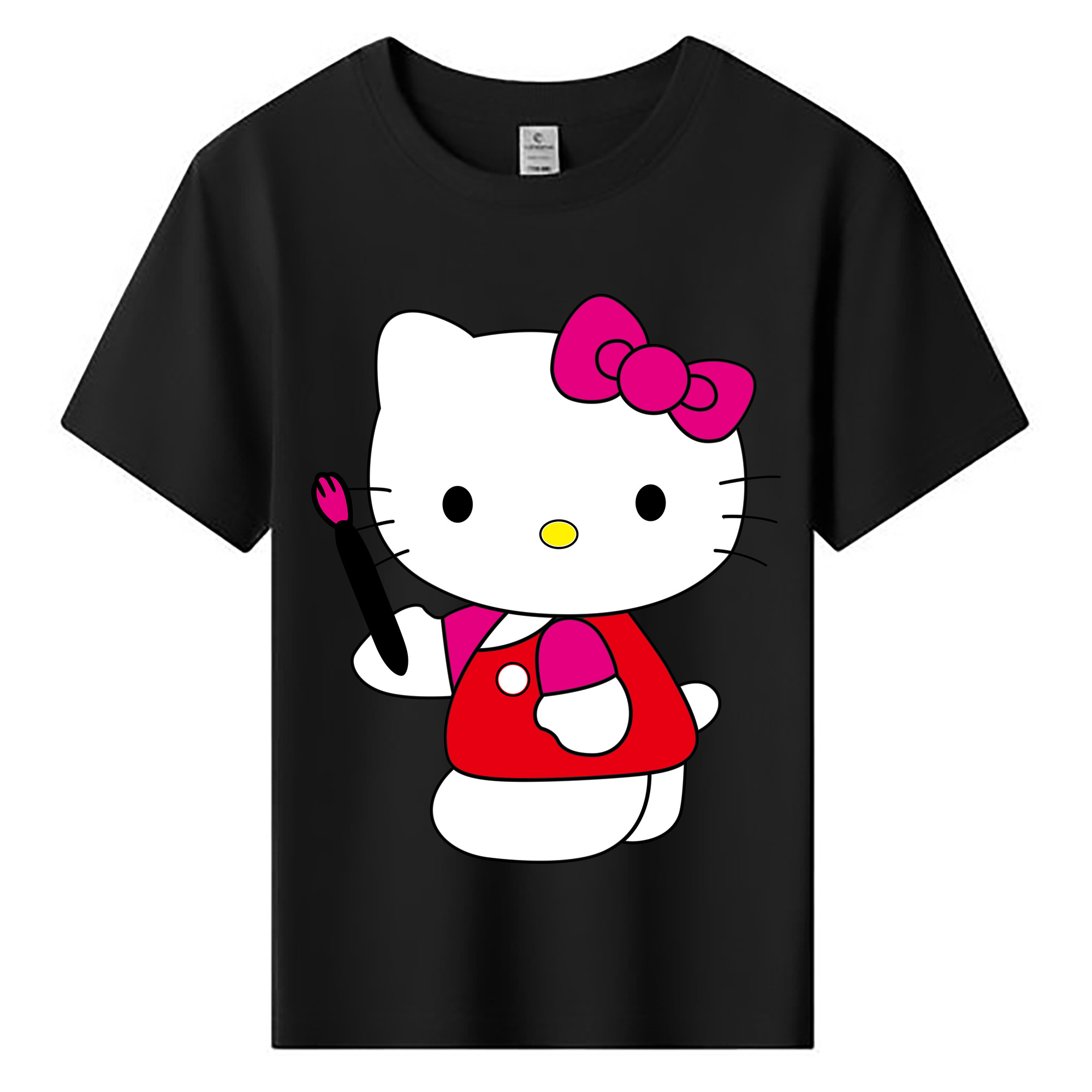 （画像用） Hello Kitty ハローキティ 綿100％キッズTシャツ（フロントプリント）