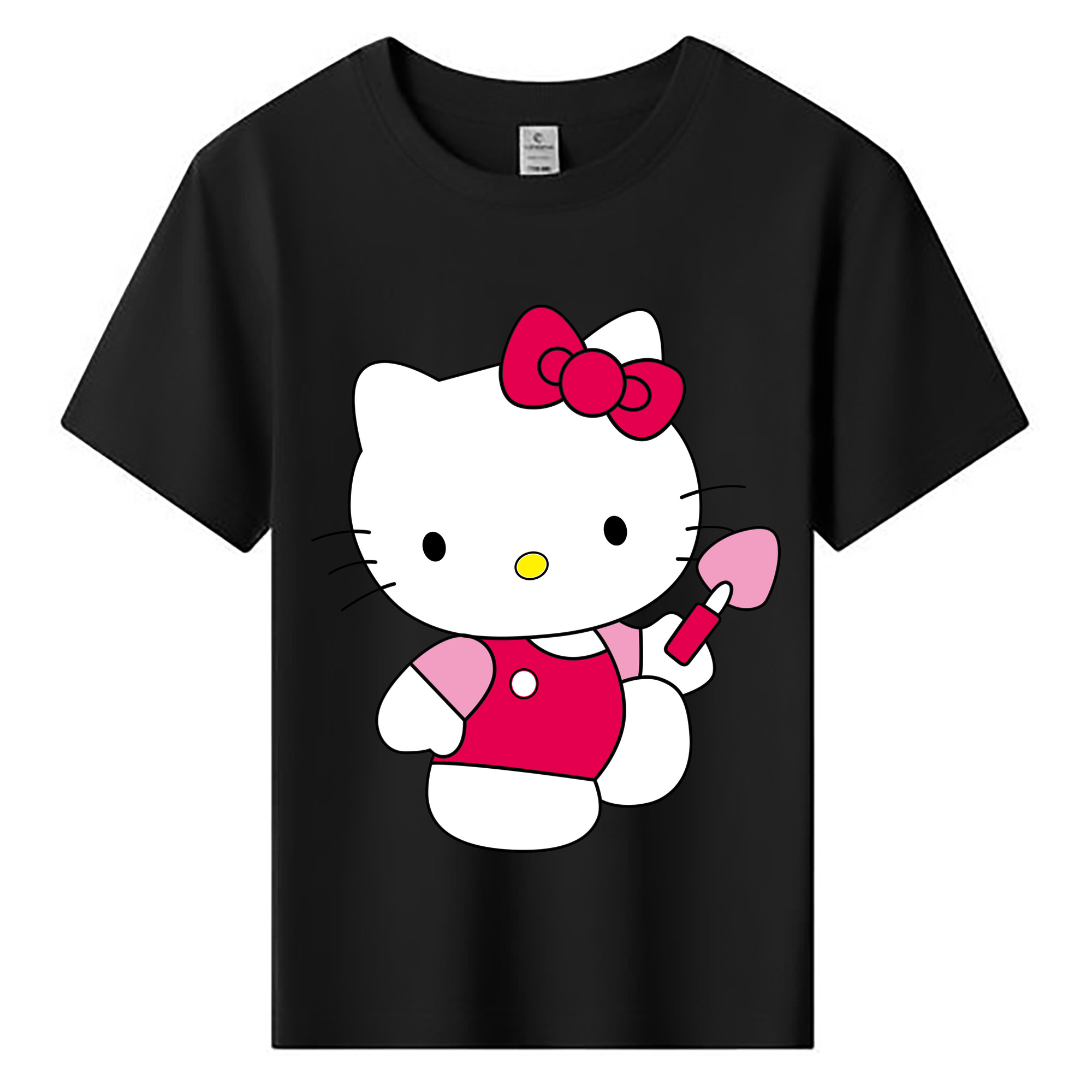 （画像用） Hello Kitty ハローキティ 綿100％キッズTシャツ（フロントプリント）