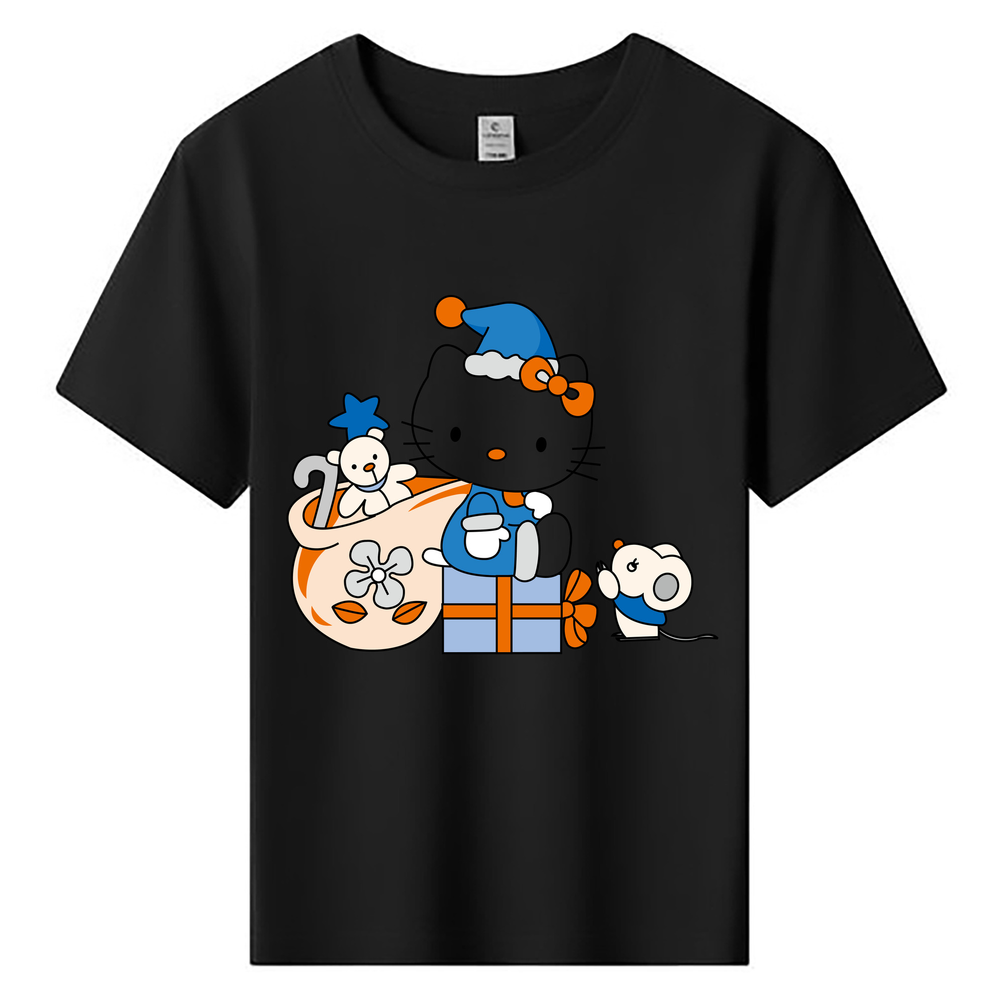 （画像用） Hello Kitty ハローキティ 綿100％キッズTシャツ（フロントプリント）