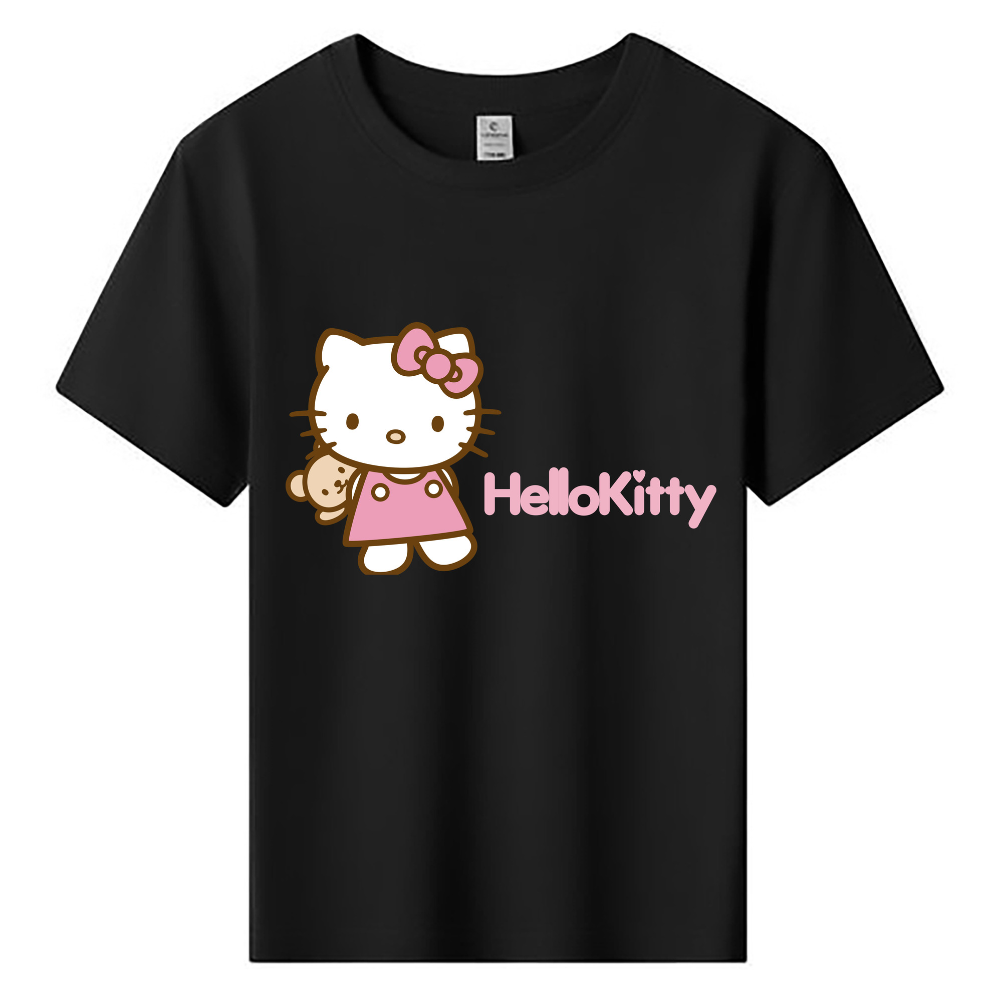 （画像用） Hello Kitty ハローキティ 綿100％キッズTシャツ（フロントプリント）