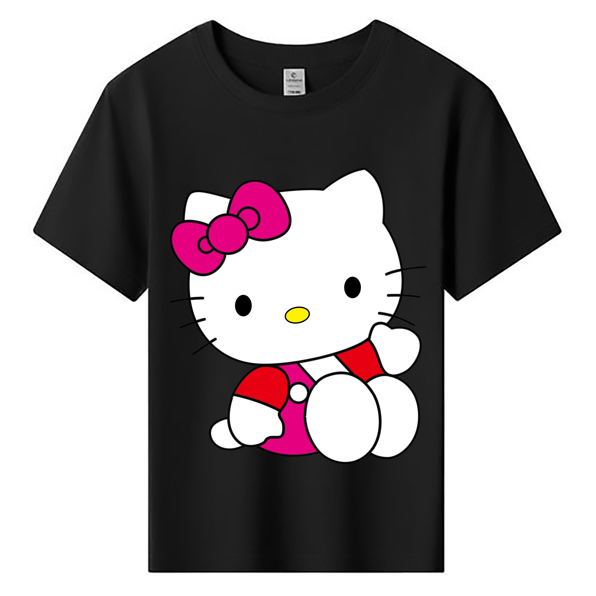 （画像用） Hello Kitty ハローキティ 綿100％キッズTシャツ（フロントプリント）