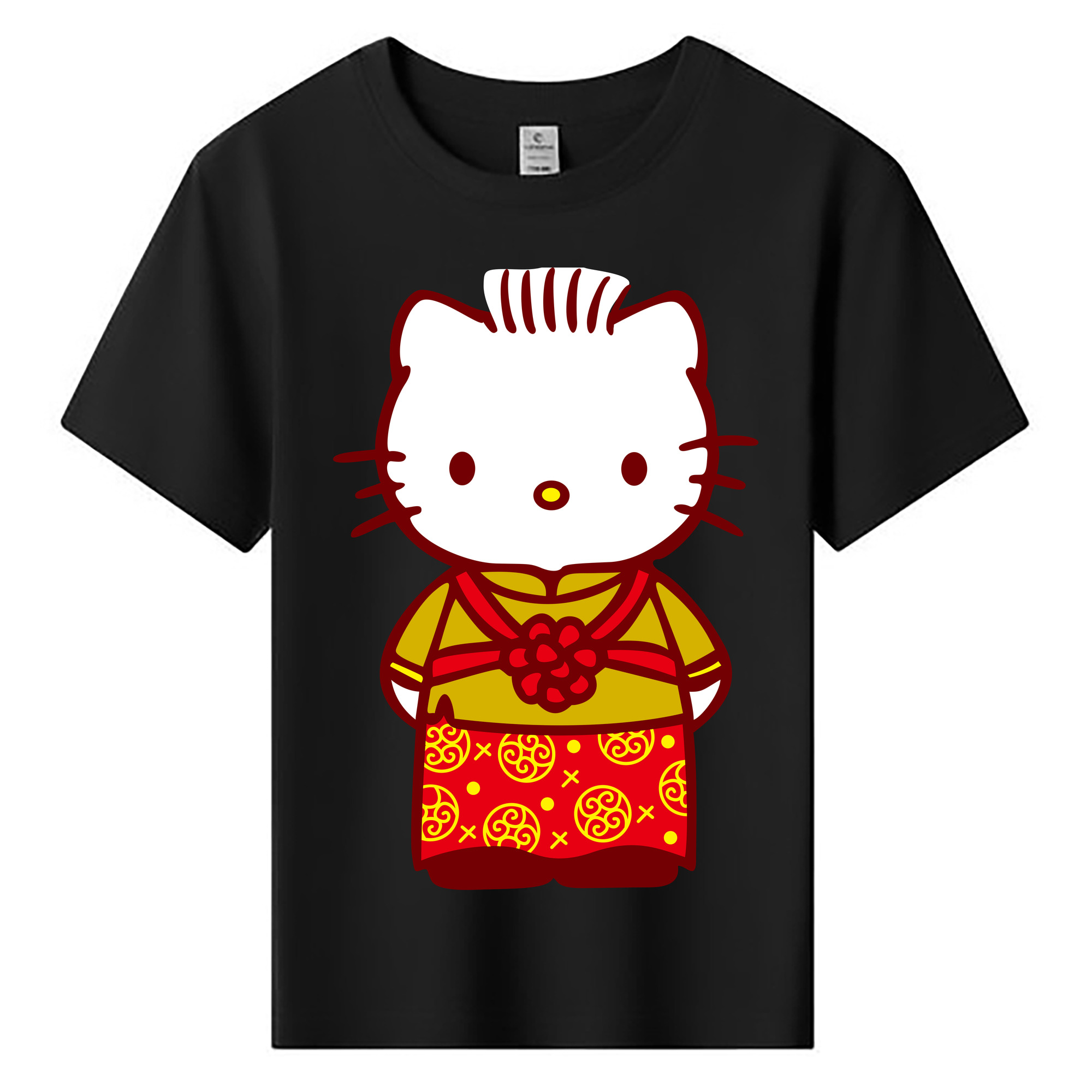（画像用） Hello Kitty ハローキティ 綿100％キッズTシャツ（フロントプリント）