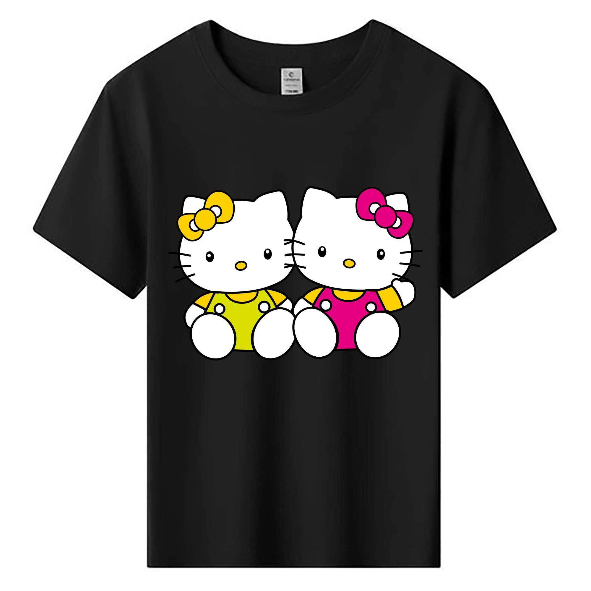 （画像用） Hello Kitty ハローキティ 綿100％キッズTシャツ（フロントプリント）