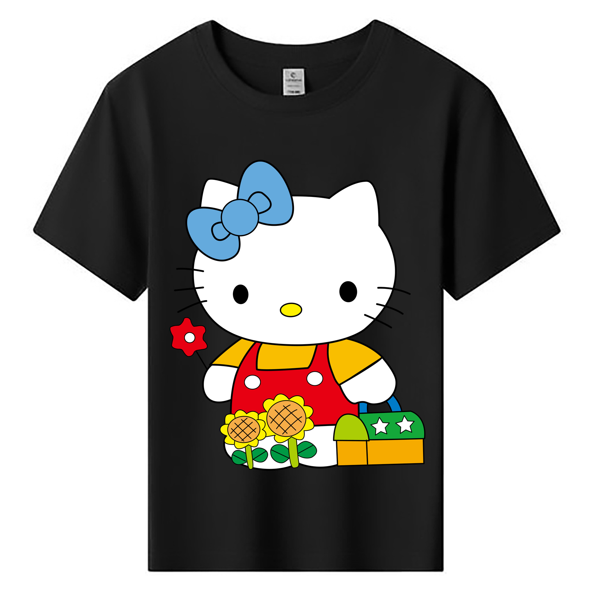 （画像用） Hello Kitty ハローキティ 綿100％キッズTシャツ（フロントプリント）
