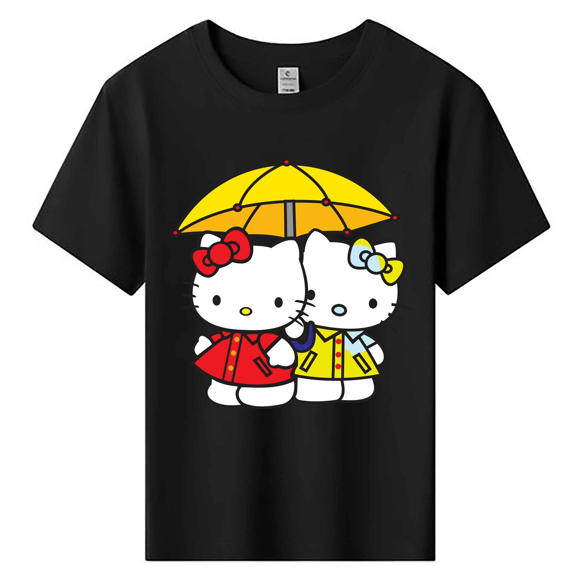 （画像用） Hello Kitty ハローキティ 綿100％キッズTシャツ（フロントプリント）