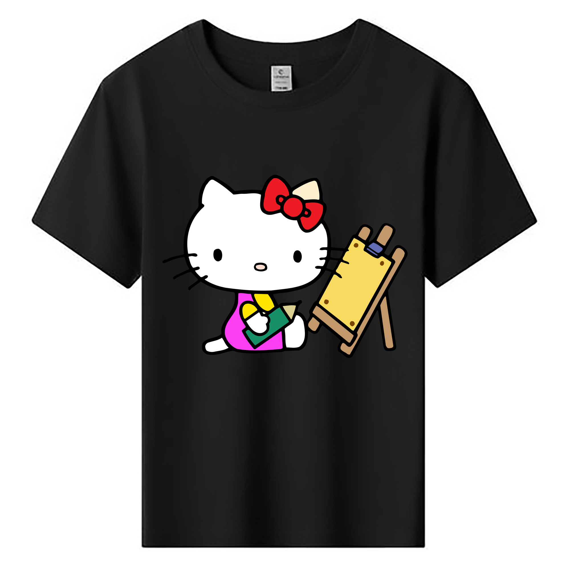 （画像用） Hello Kitty ハローキティ 綿100％キッズTシャツ（フロントプリント）
