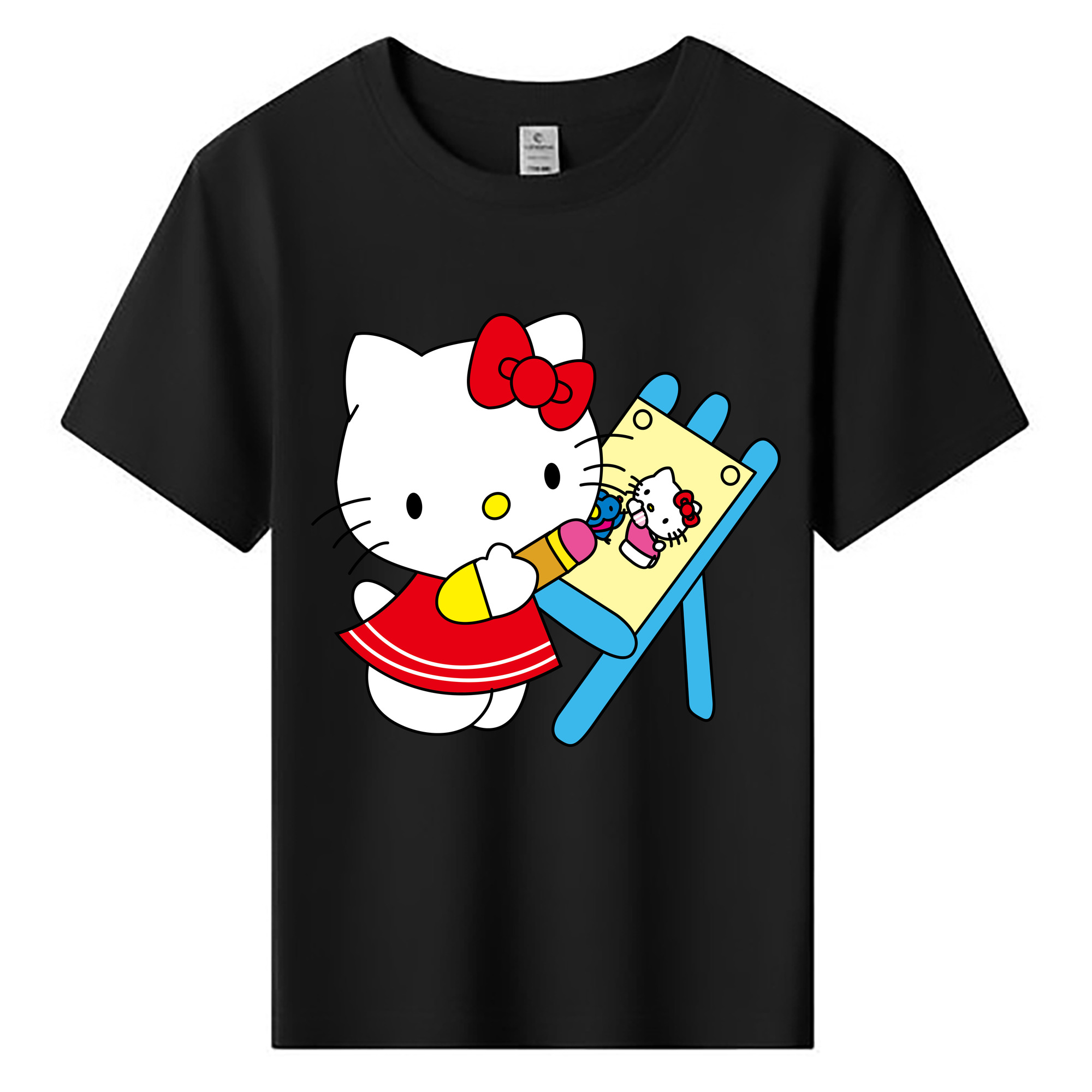 （画像用） Hello Kitty ハローキティ 綿100％キッズTシャツ（フロントプリント）