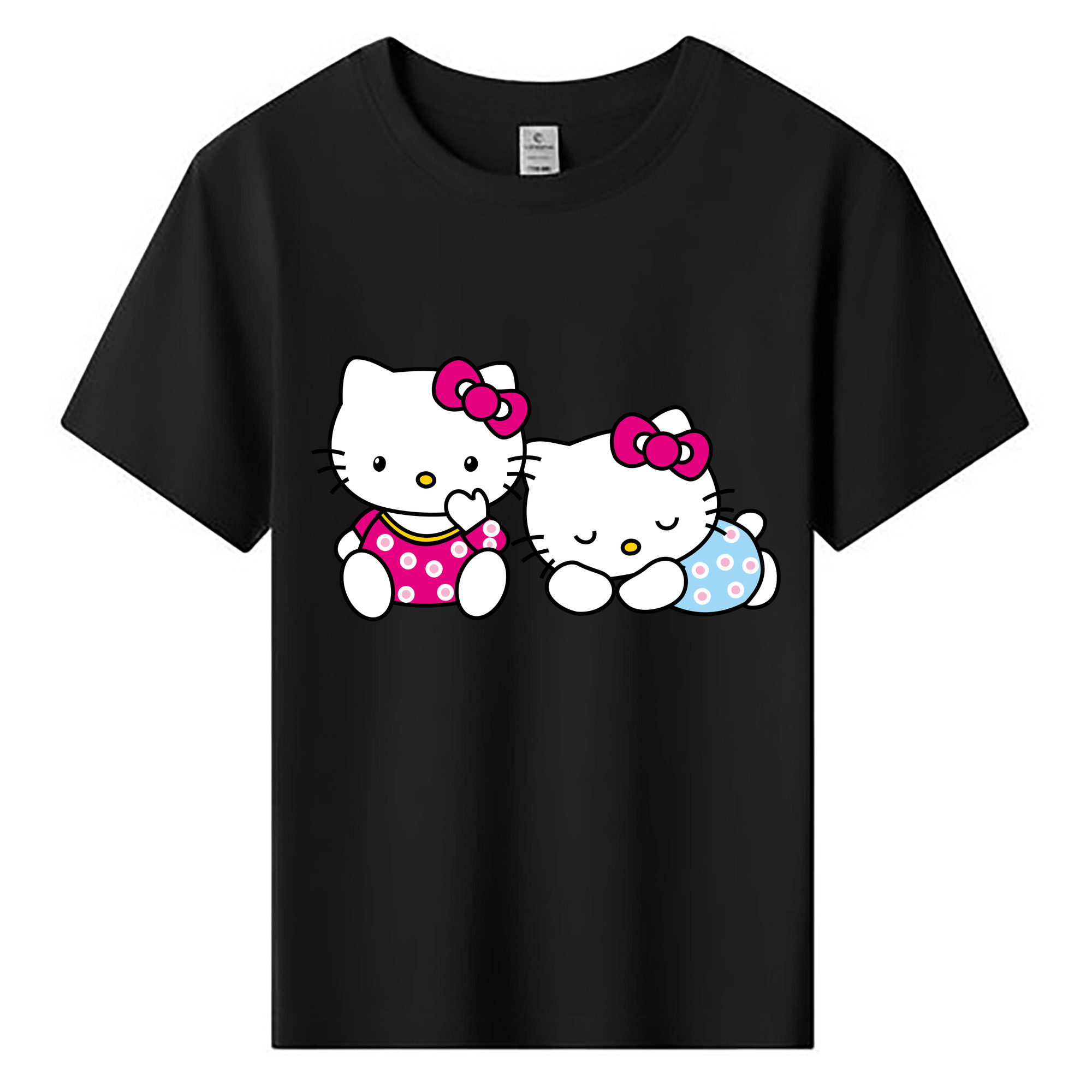 （画像用） Hello Kitty ハローキティ 綿100％キッズTシャツ（フロントプリント）