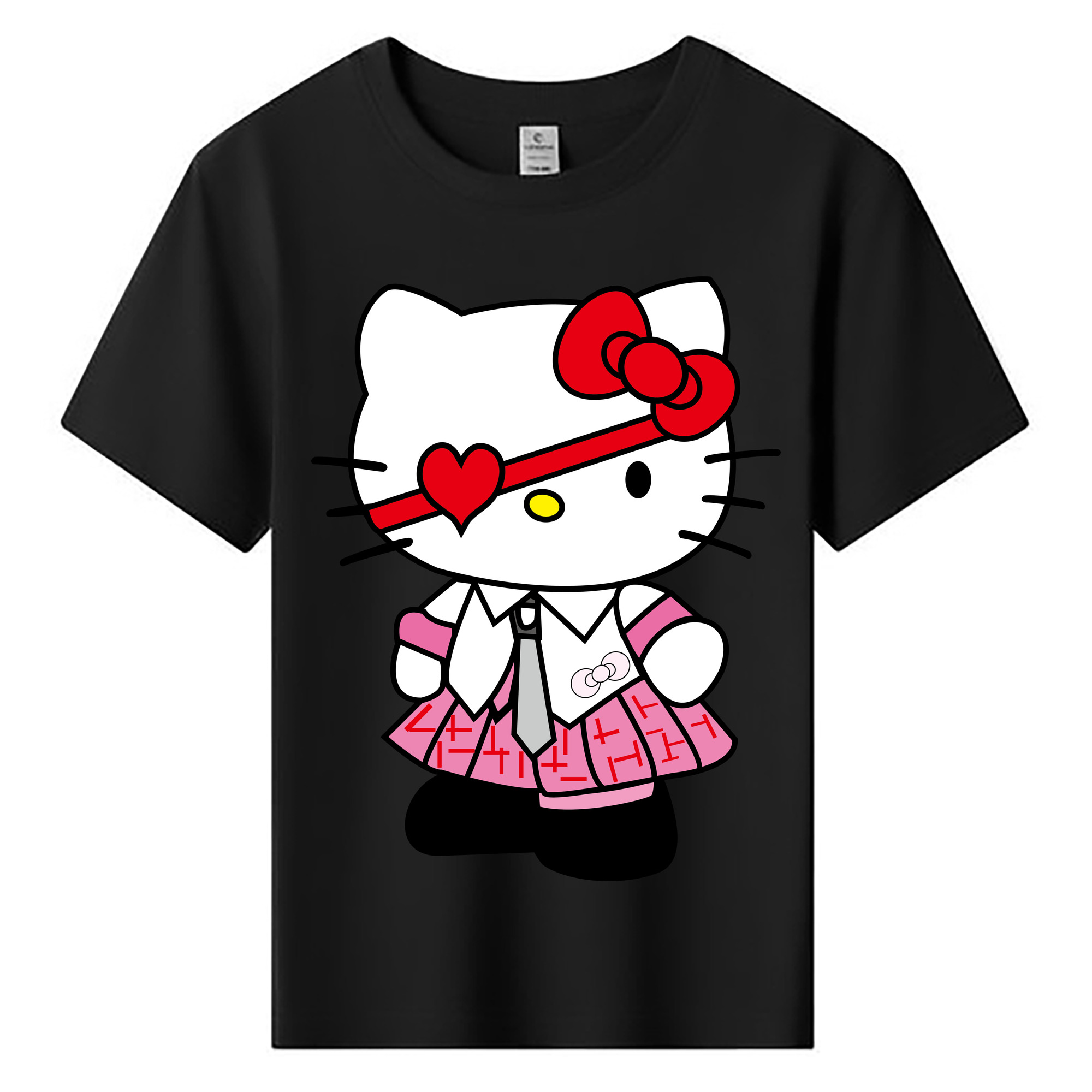 （画像用） Hello Kitty ハローキティ 綿100％キッズTシャツ（フロントプリント）