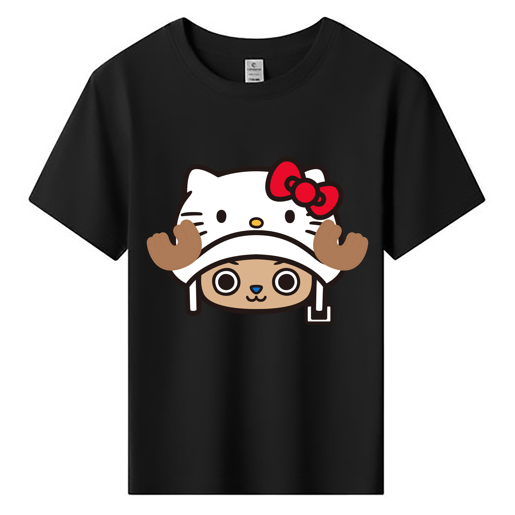 （画像用） Hello Kitty ハローキティ 綿100％キッズTシャツ（フロントプリント）
