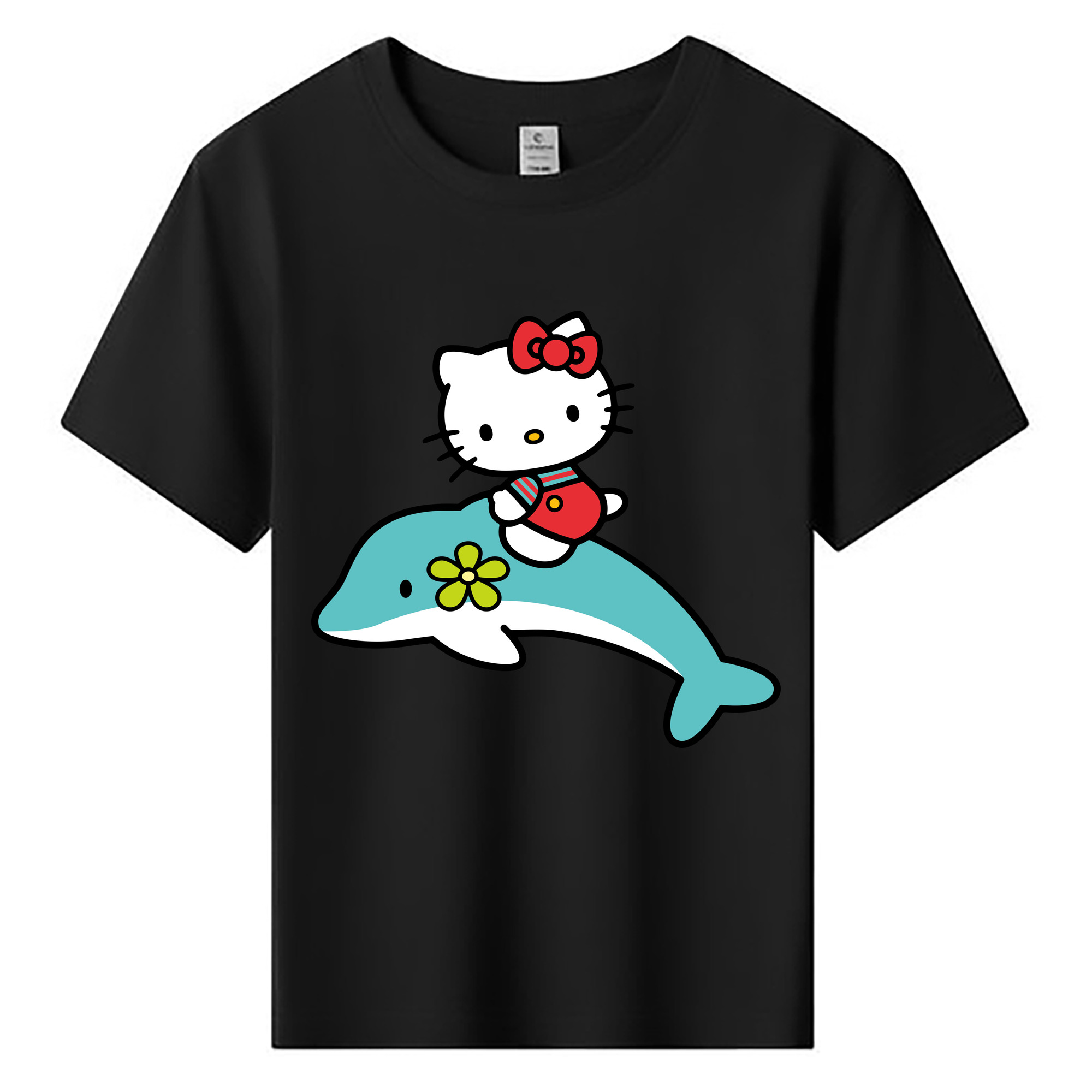 （画像用） Hello Kitty ハローキティ 綿100％キッズTシャツ（フロントプリント）