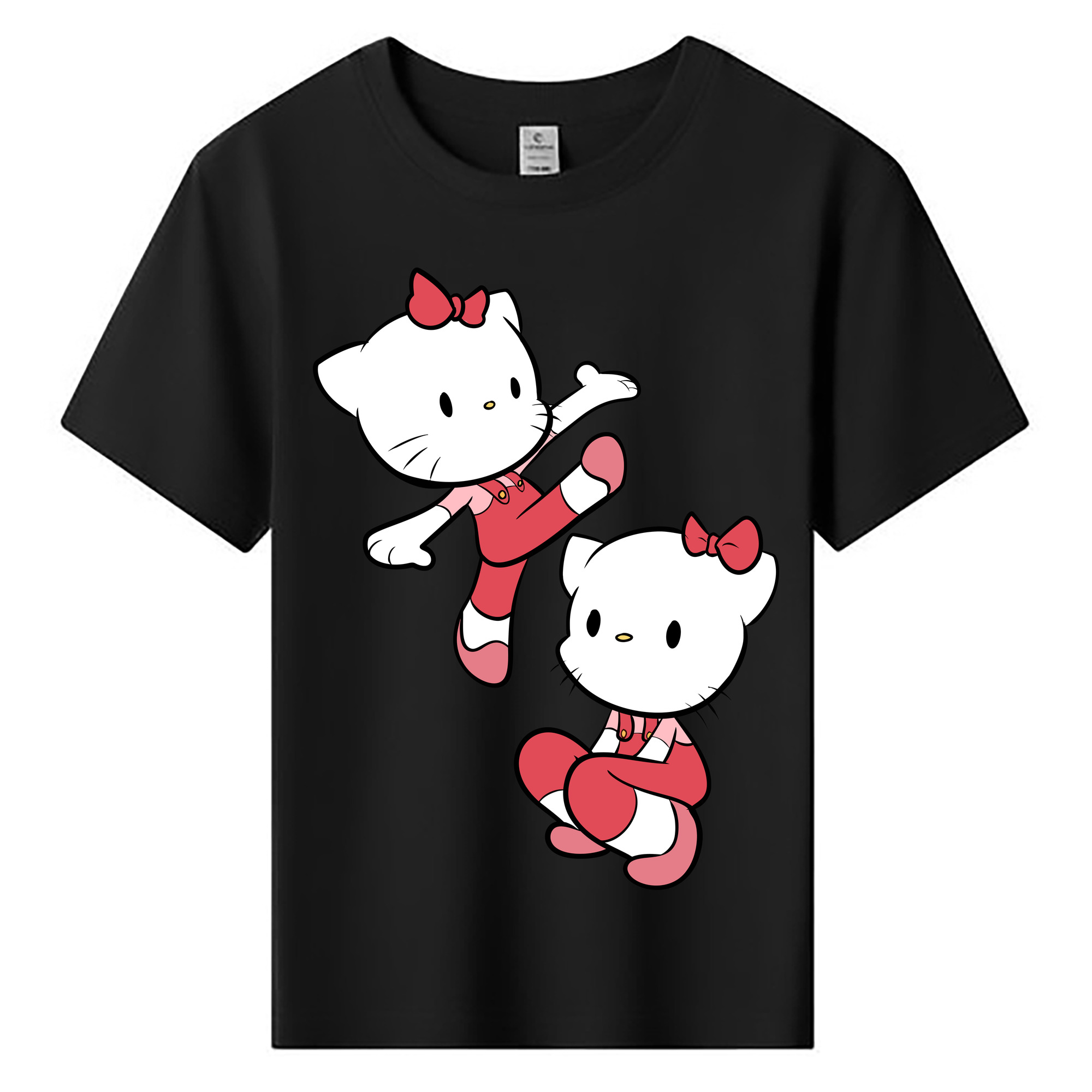 （画像用） Hello Kitty ハローキティ 綿100％キッズTシャツ（フロントプリント）
