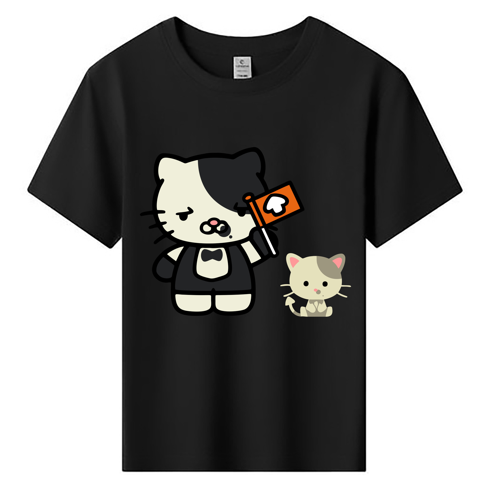 （画像用） Hello Kitty ハローキティ 綿100％キッズTシャツ（フロントプリント）