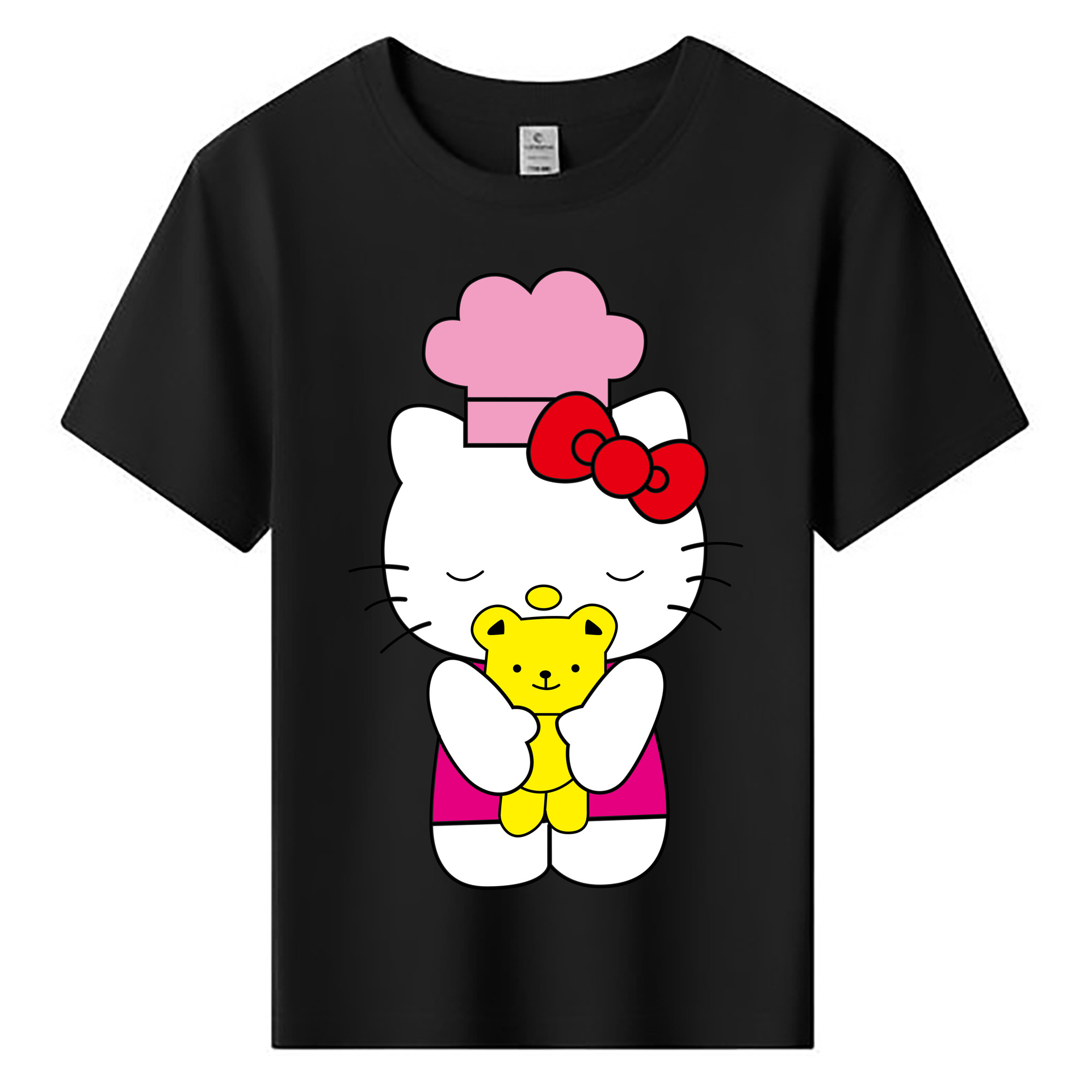 （画像用） Hello Kitty ハローキティ 綿100％キッズTシャツ（フロントプリント）