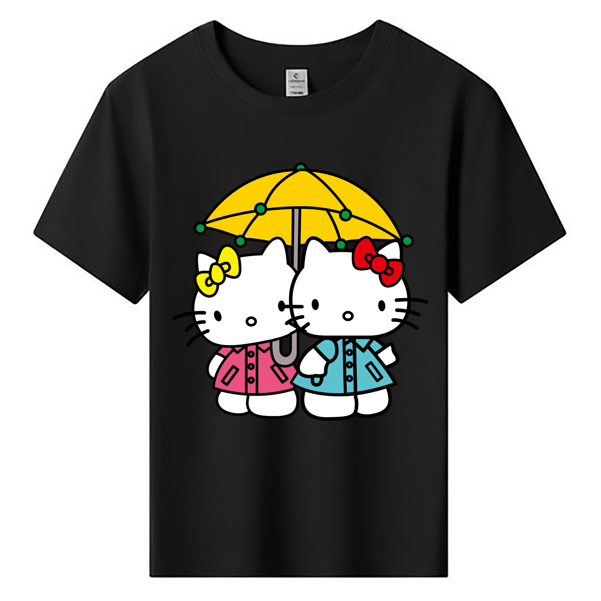 （画像用） Hello Kitty ハローキティ 綿100％キッズTシャツ（フロントプリント）