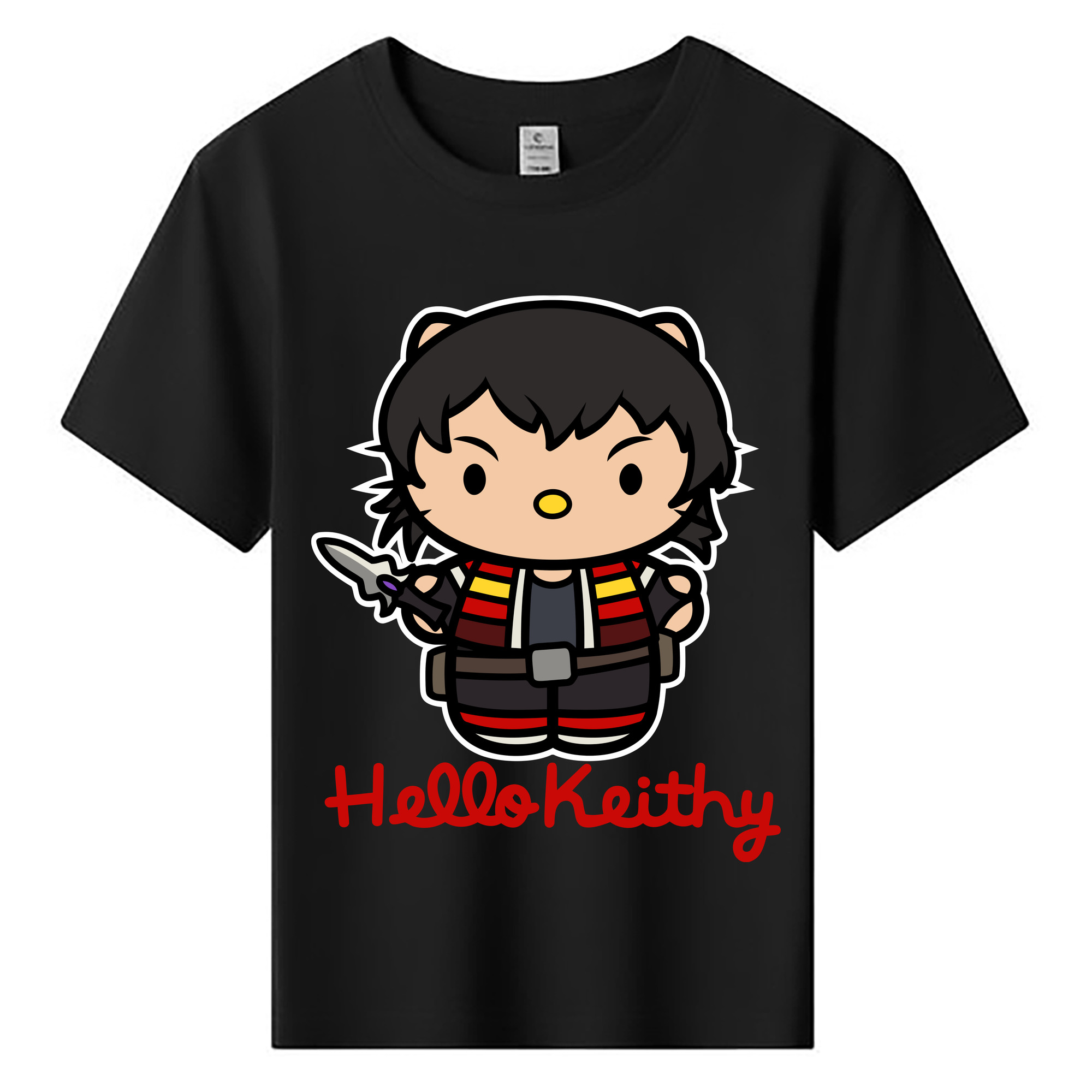 （画像用） Hello Kitty ハローキティ 綿100％キッズTシャツ（フロントプリント）