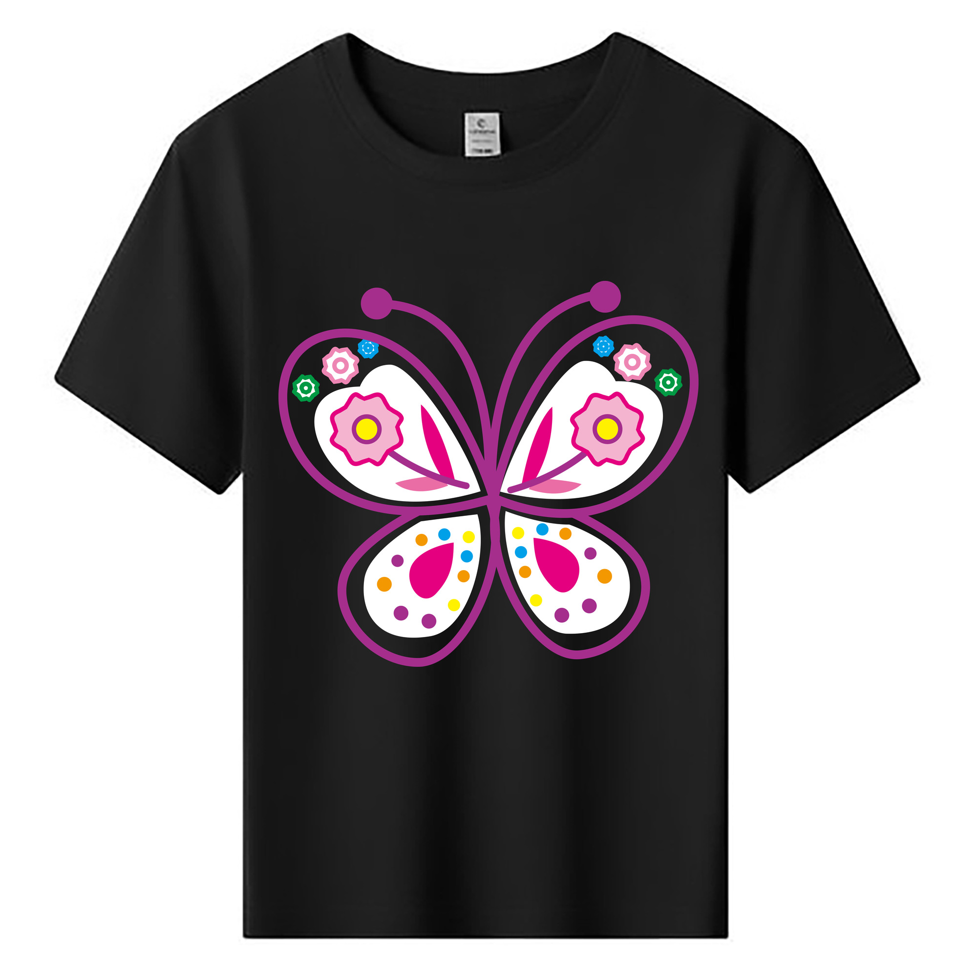 （画像用） Hello Kitty ハローキティ 綿100％キッズTシャツ（フロントプリント）