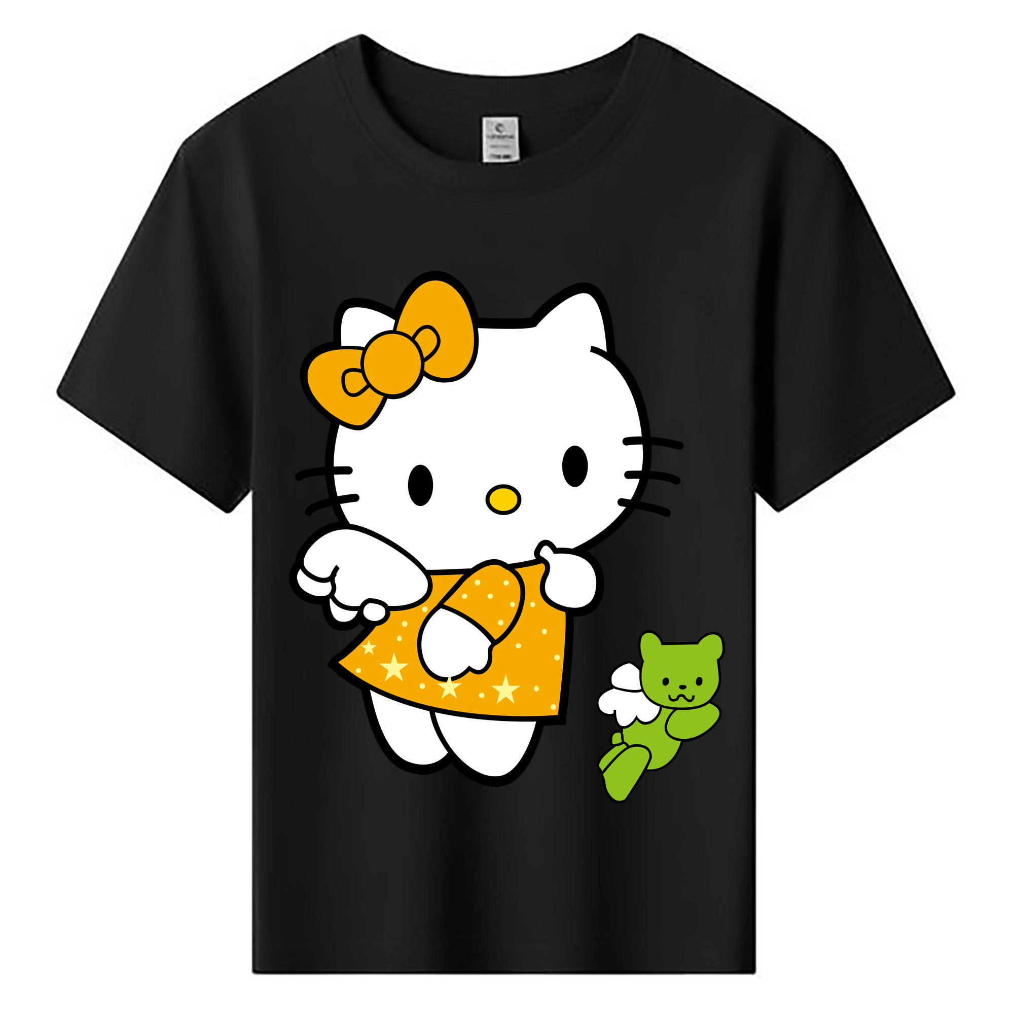 （画像用） Hello Kitty ハローキティ 綿100％キッズTシャツ（フロントプリント）