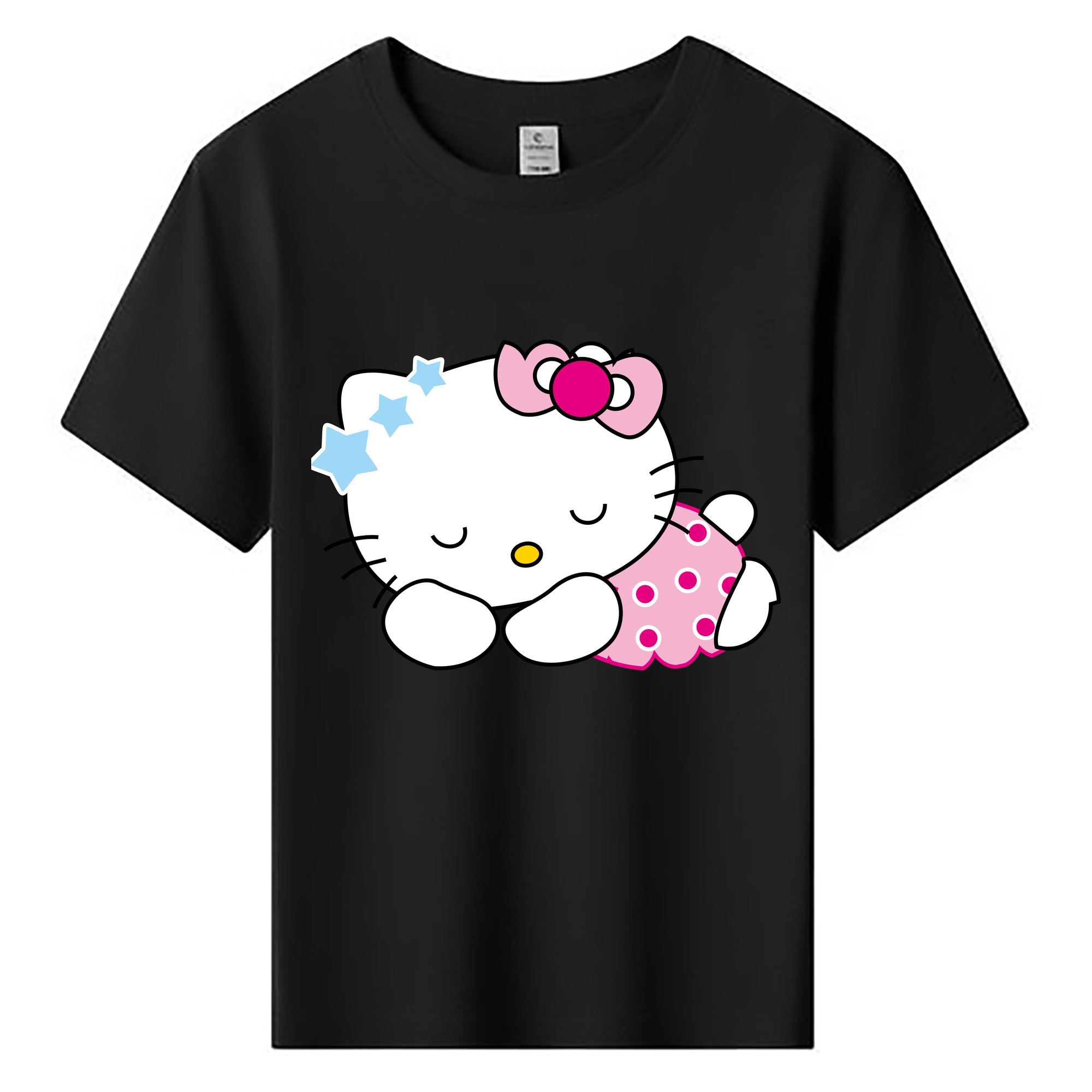 （画像用） Hello Kitty ハローキティ 綿100％キッズTシャツ（フロントプリント）