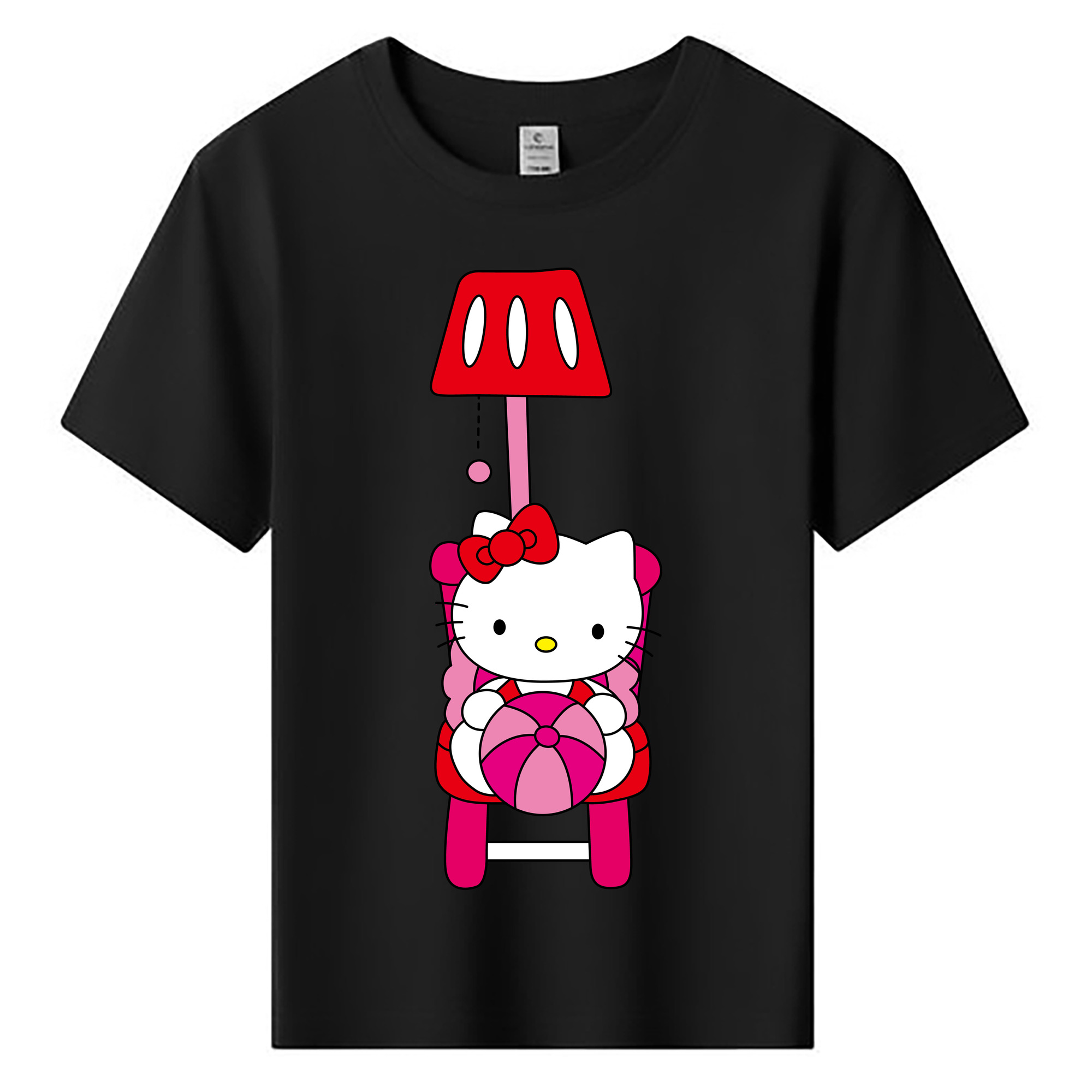 （画像用） Hello Kitty ハローキティ 綿100％キッズTシャツ（フロントプリント）