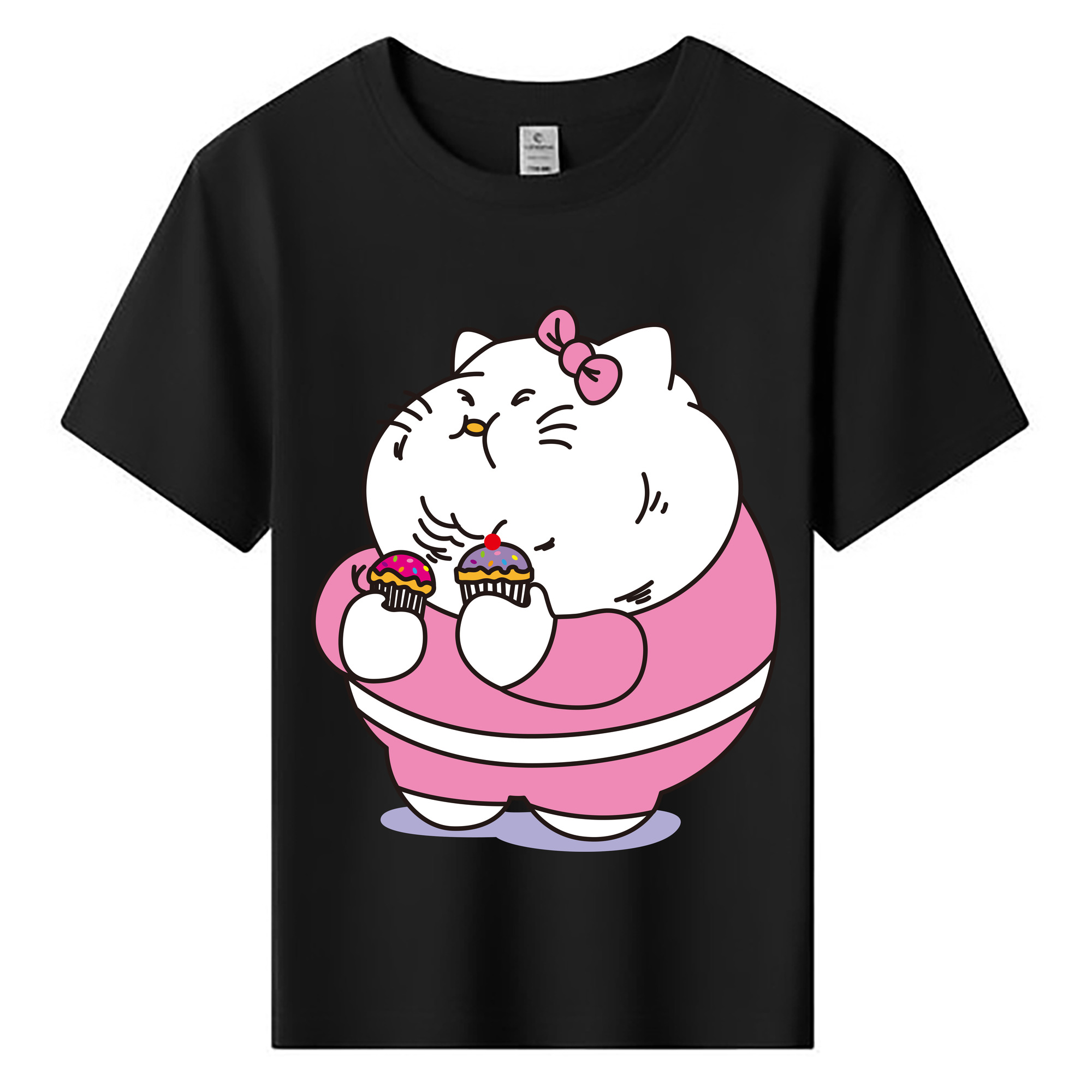 （画像用） Hello Kitty ハローキティ 綿100％キッズTシャツ（フロントプリント）