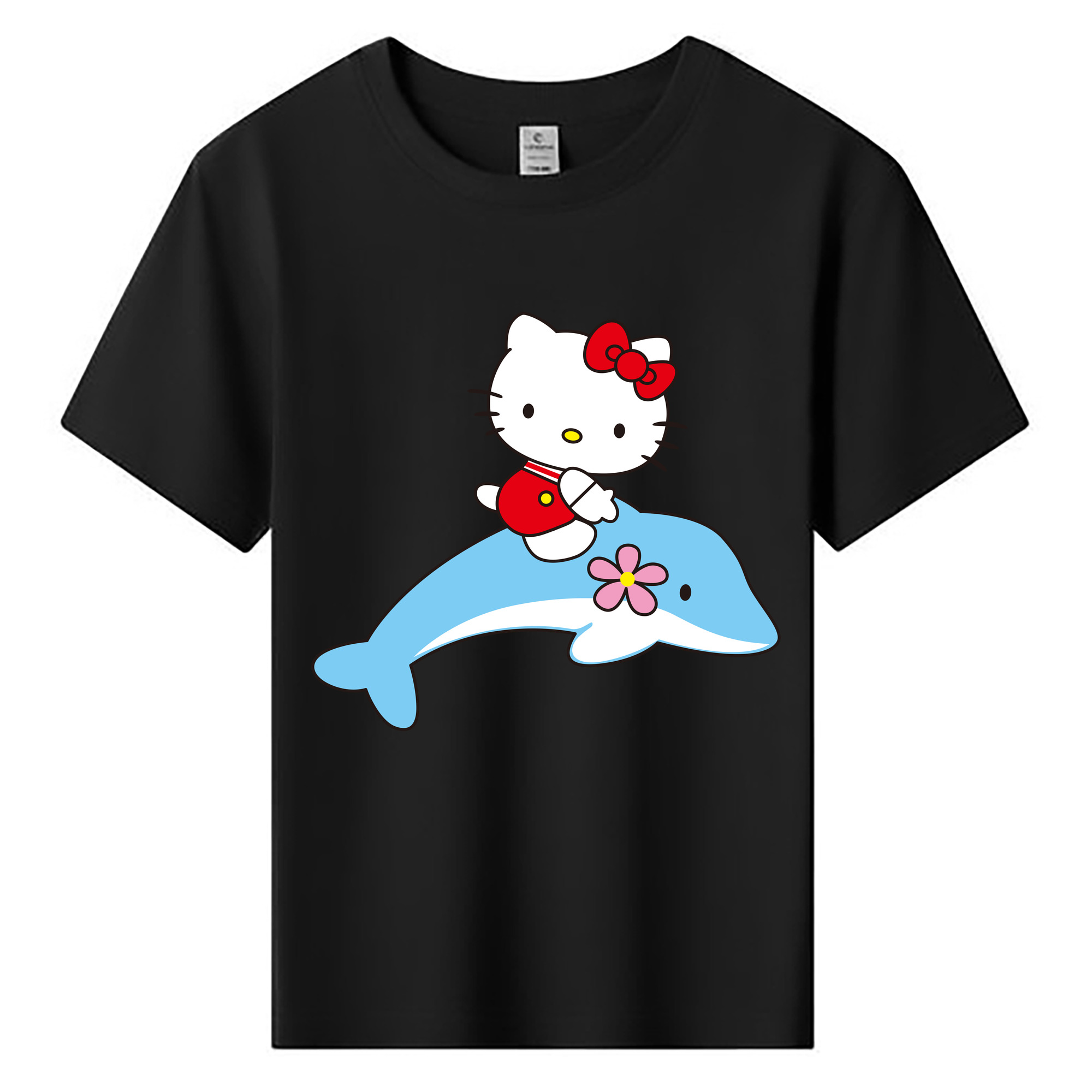 （画像用） Hello Kitty ハローキティ 綿100％キッズTシャツ（フロントプリント）