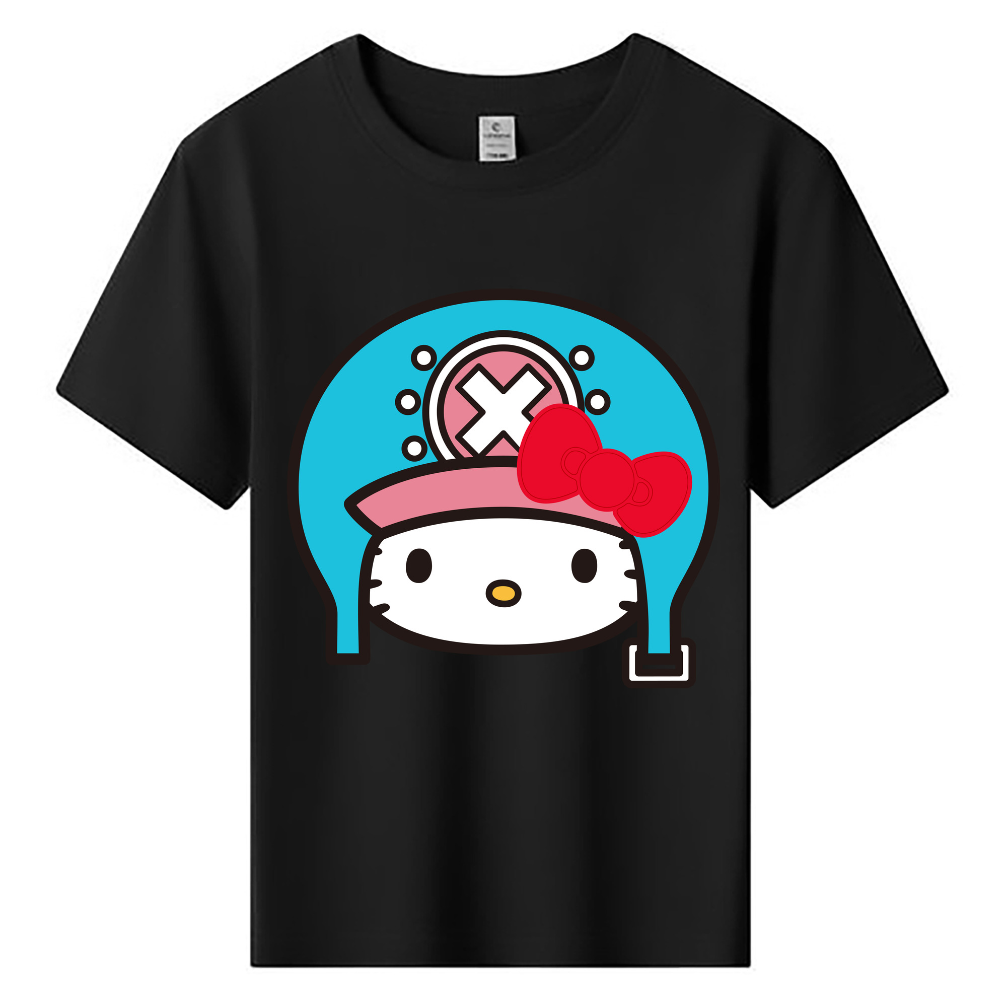 （画像用） Hello Kitty ハローキティ 綿100％キッズTシャツ（フロントプリント）