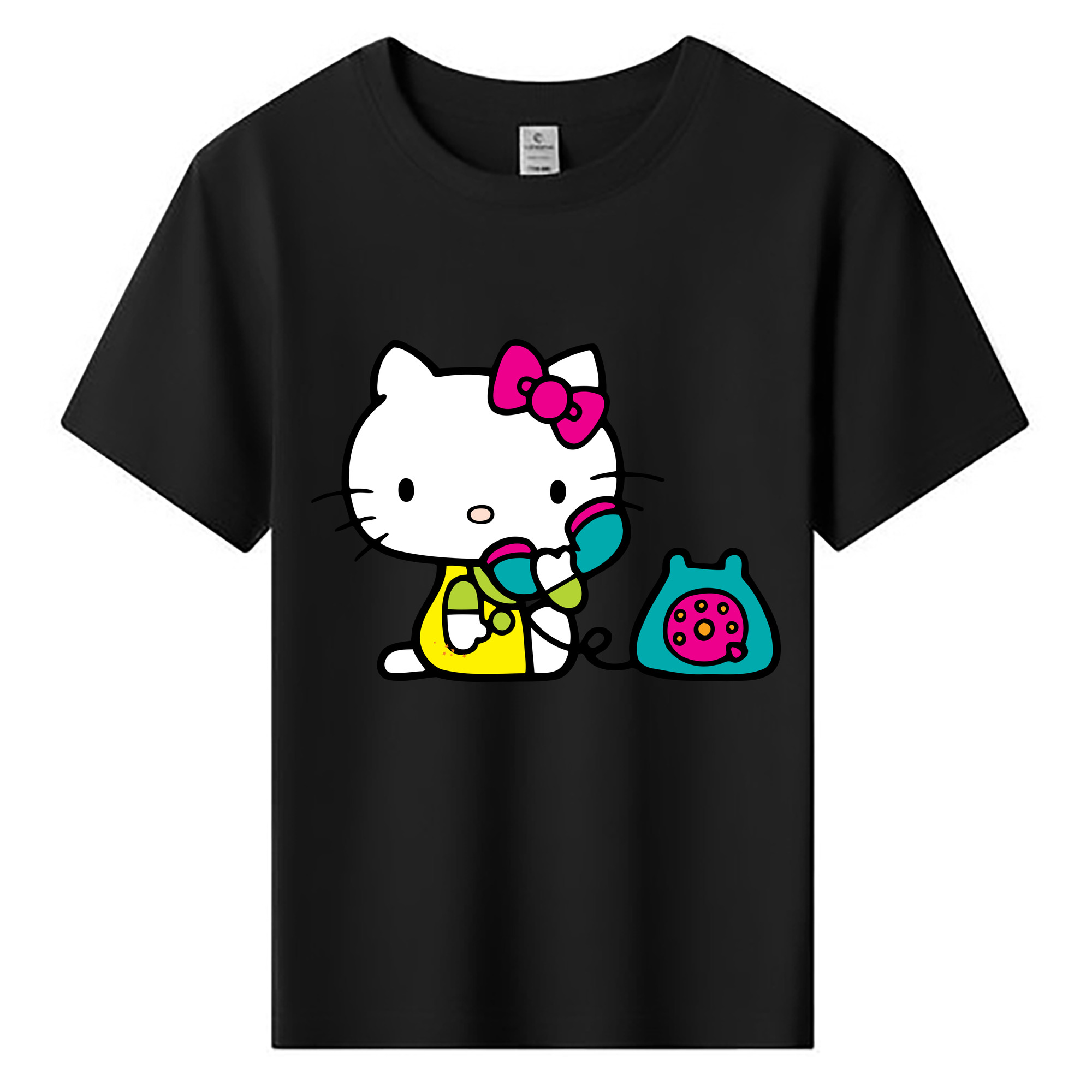 （画像用） Hello Kitty ハローキティ 綿100％キッズTシャツ（フロントプリント）