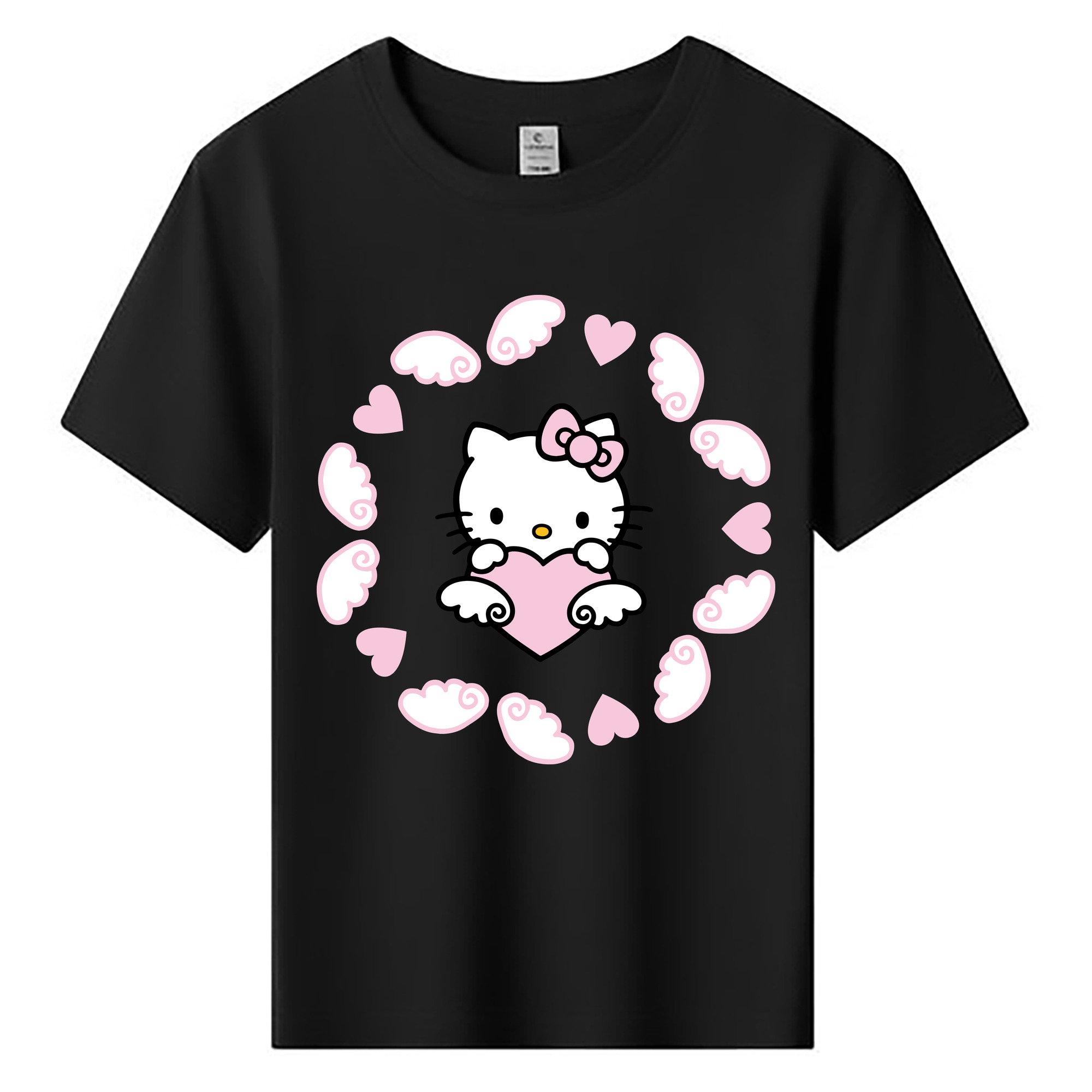 （画像用） Hello Kitty ハローキティ 綿100％キッズTシャツ（フロントプリント）