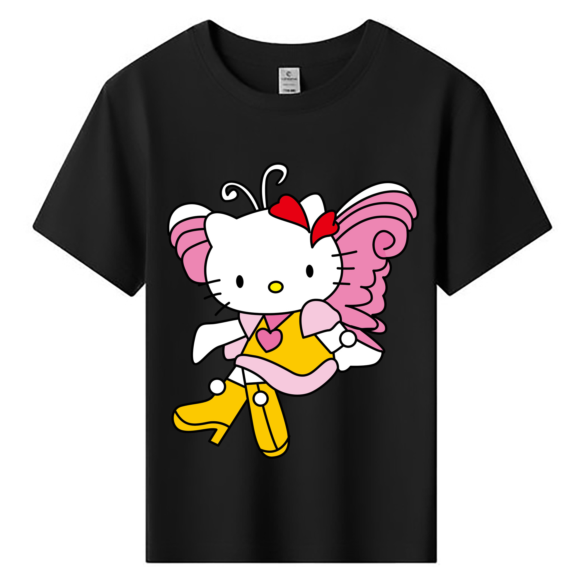 （画像用） Hello Kitty ハローキティ 綿100％キッズTシャツ（フロントプリント）