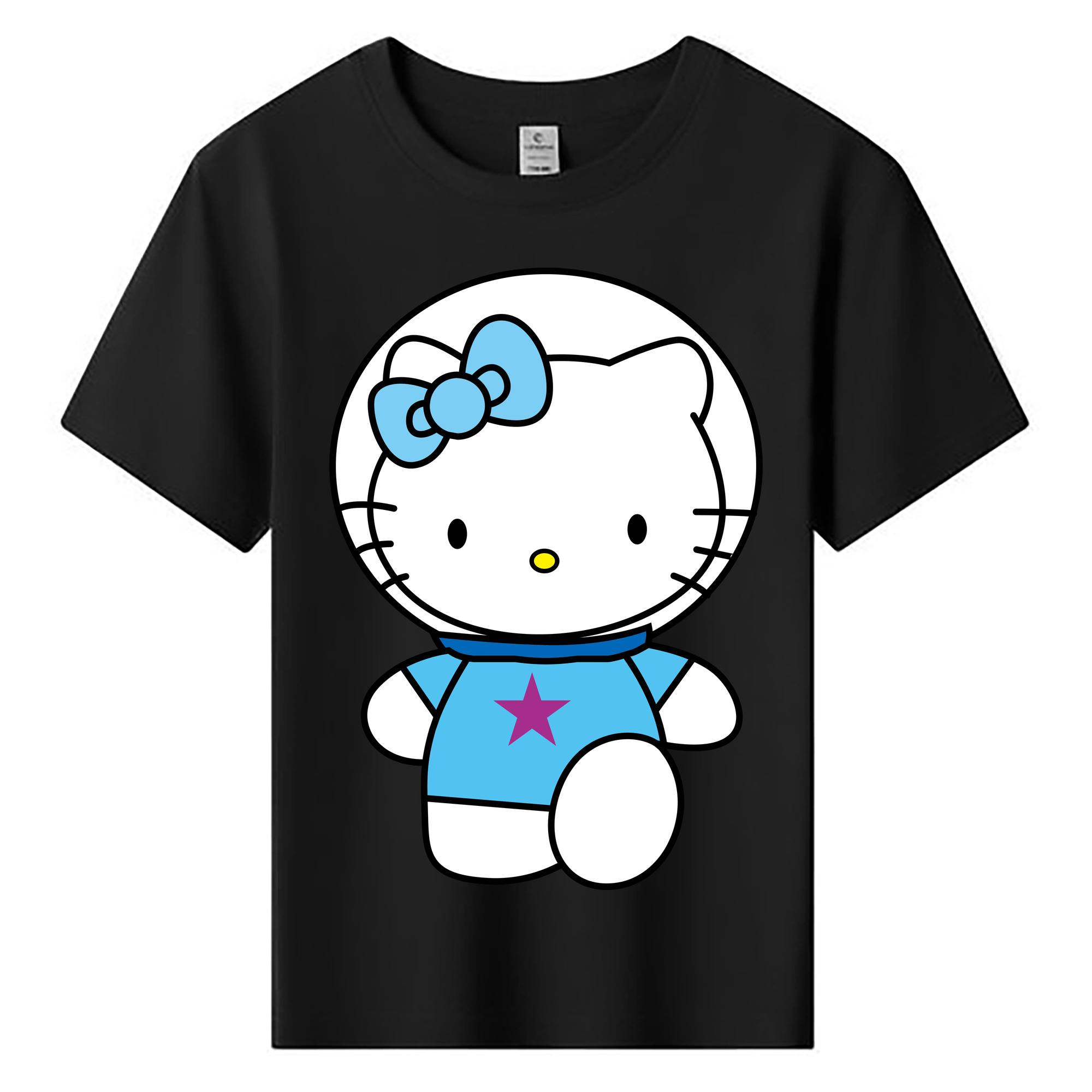 （画像用） Hello Kitty ハローキティ 綿100％キッズTシャツ（フロントプリント）