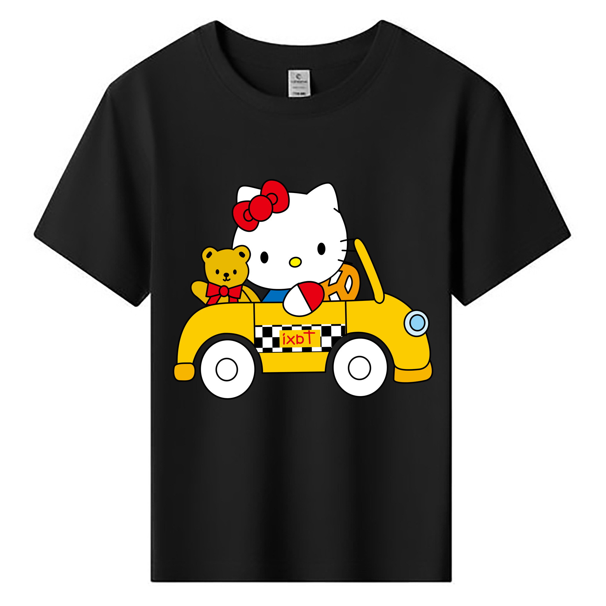 （画像用） Hello Kitty ハローキティ 綿100％キッズTシャツ（フロントプリント）