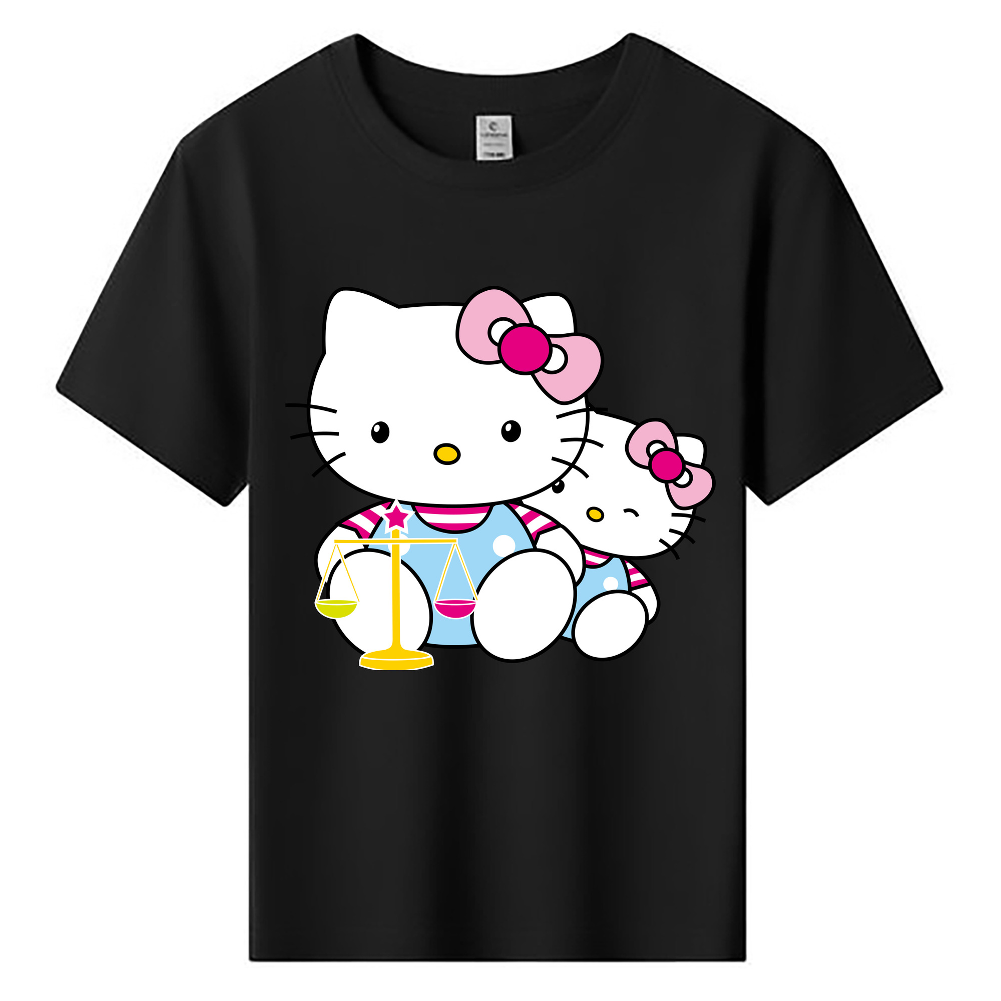 （画像用） Hello Kitty ハローキティ 綿100％キッズTシャツ（フロントプリント）