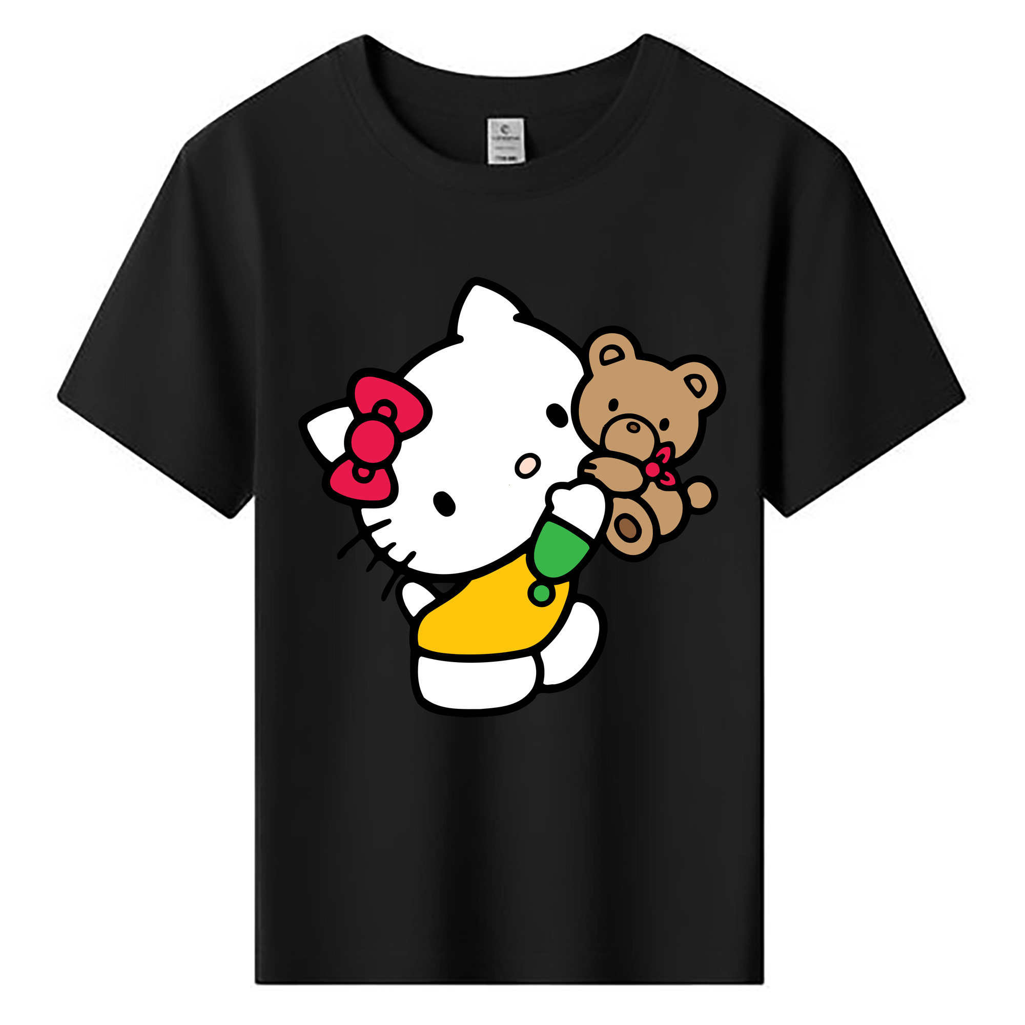 （画像用） Hello Kitty ハローキティ 綿100％キッズTシャツ（フロントプリント）